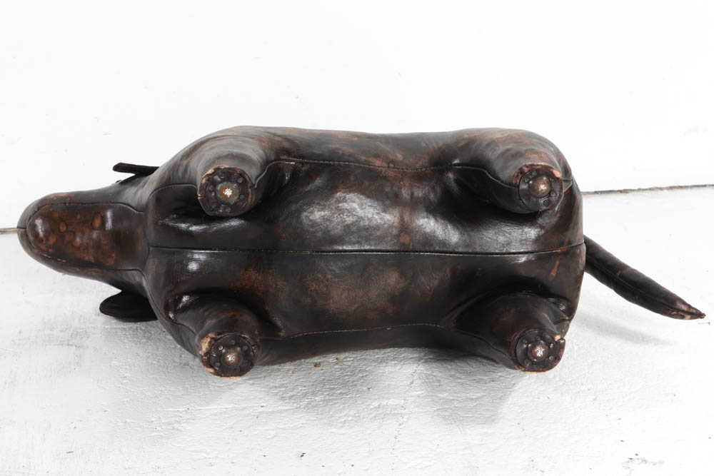 Scully and Scully Leather Lab Footstool