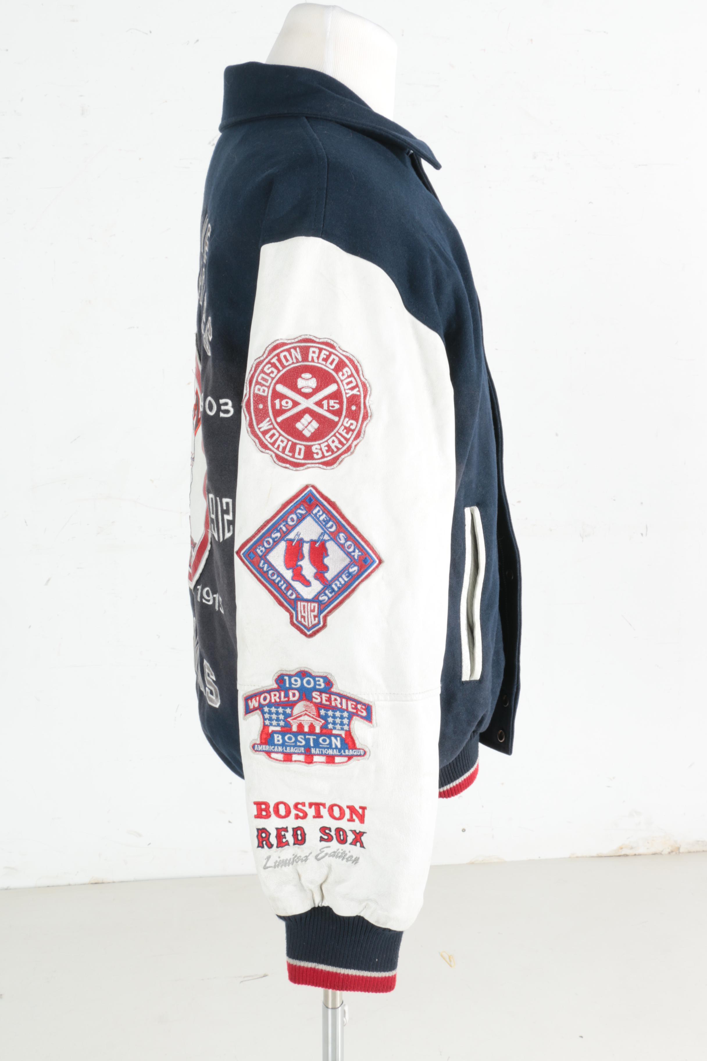 Limited Edition Boston Red Sox Letterman's Jacket By G-Ill Sports