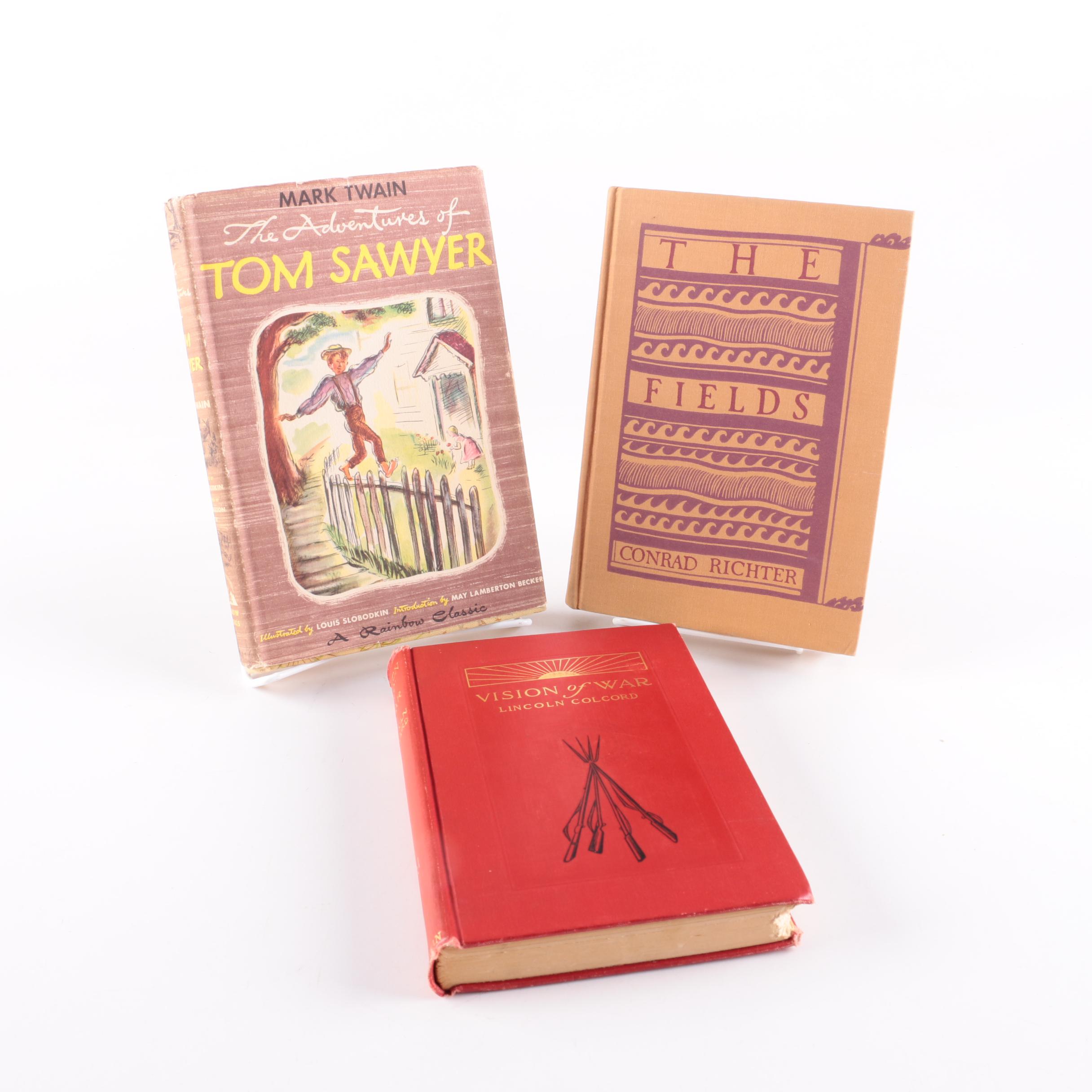 First Editions of 1915 "Vision of War " and 1946 "The Fields"