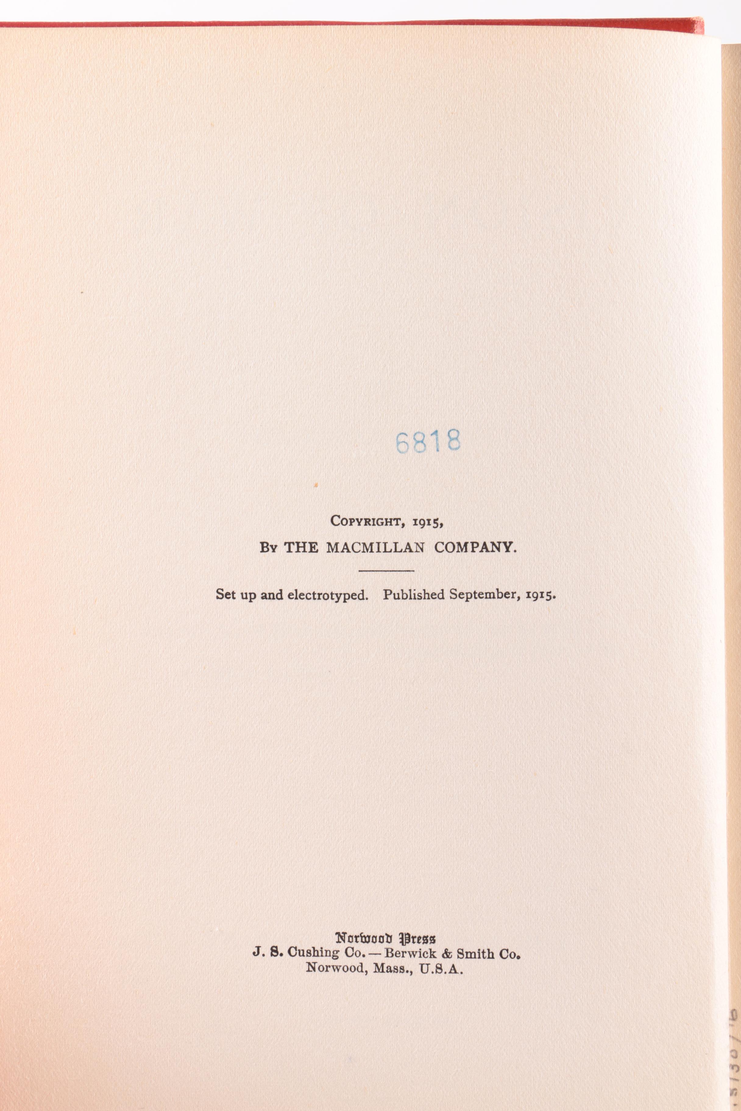 First Editions of 1915 "Vision of War " and 1946 "The Fields"