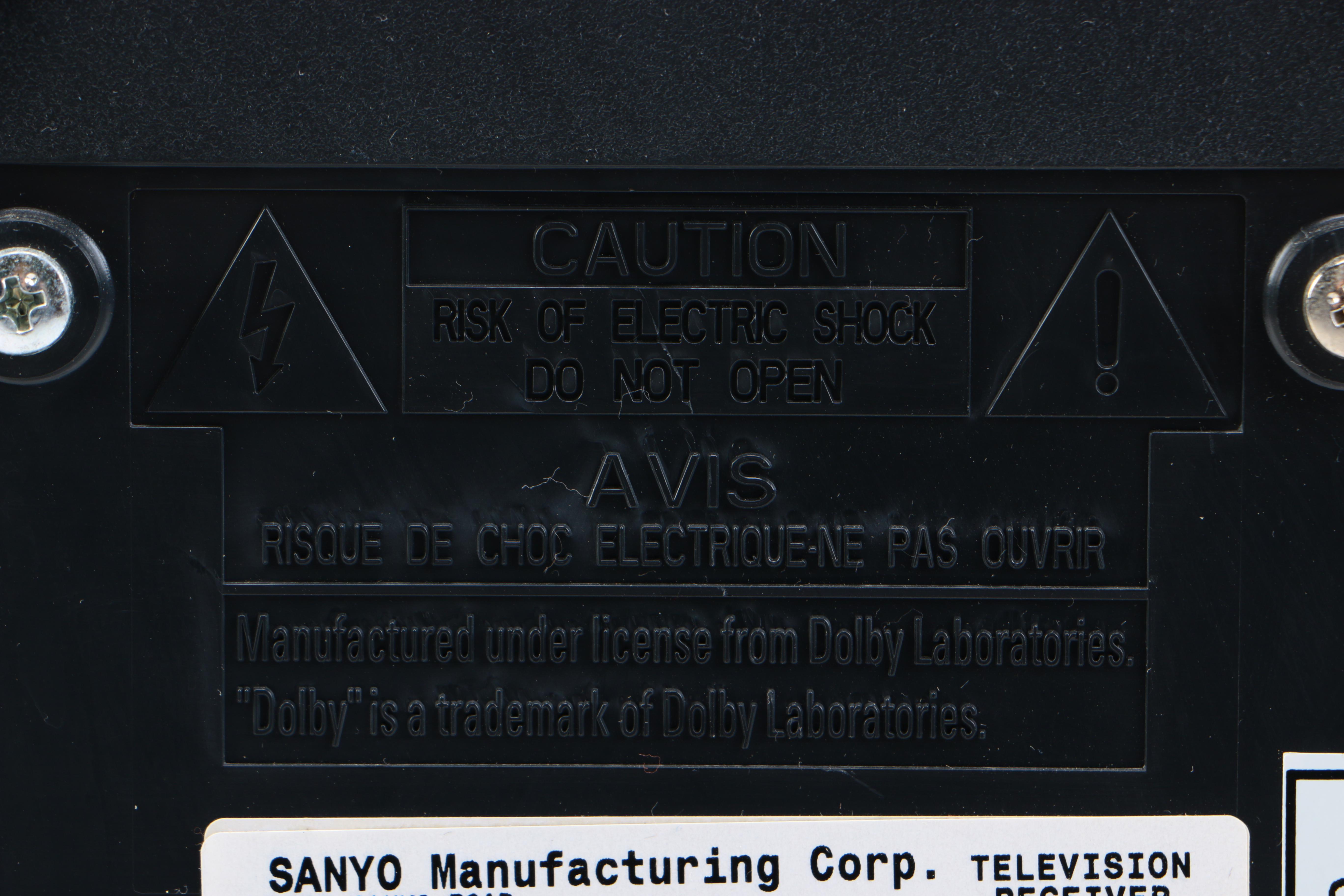 Sanyo Flatscreen Television