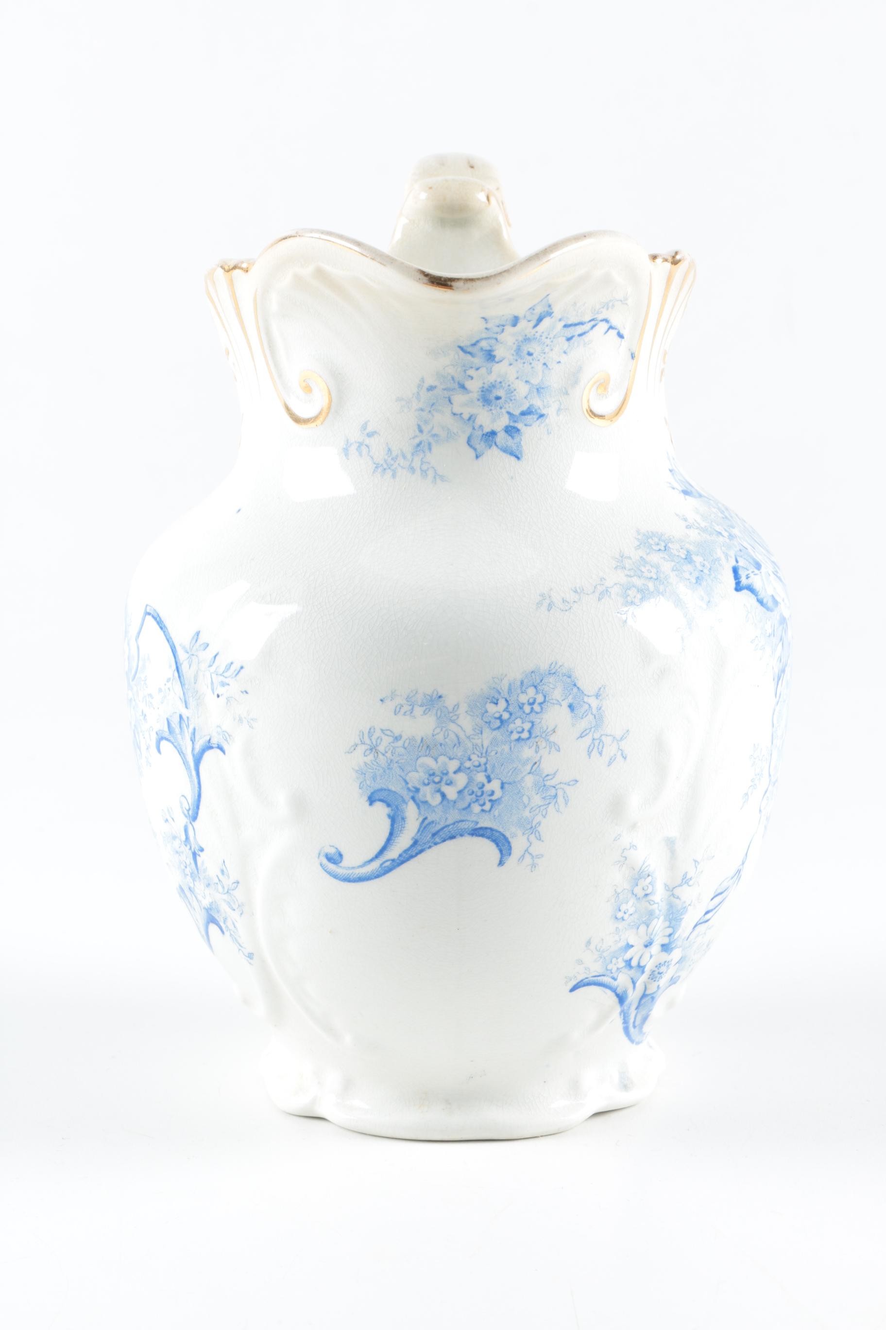 Alba China Pitcher, Vase, and Bowl