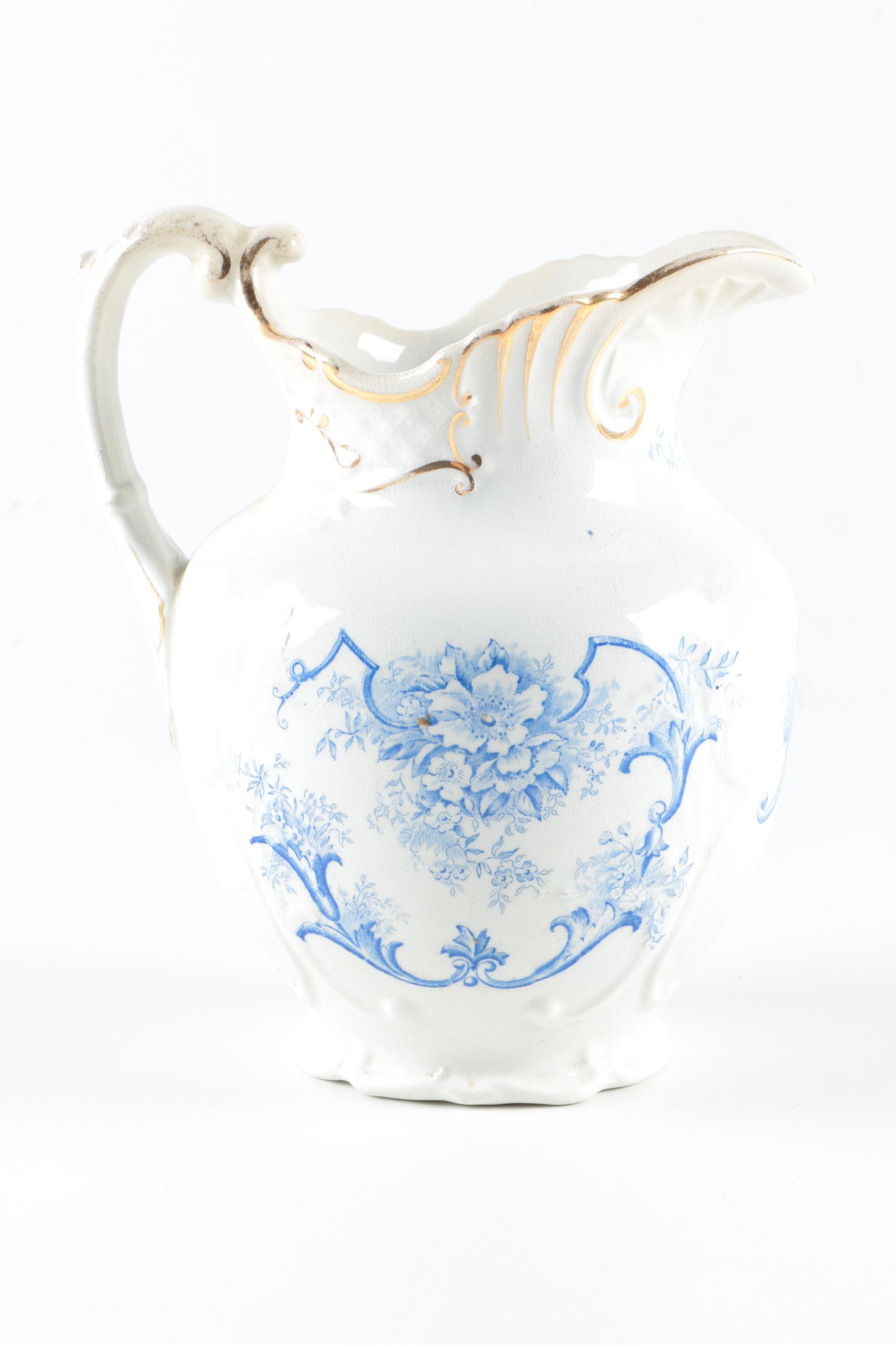 Alba China Pitcher, Vase, and Bowl