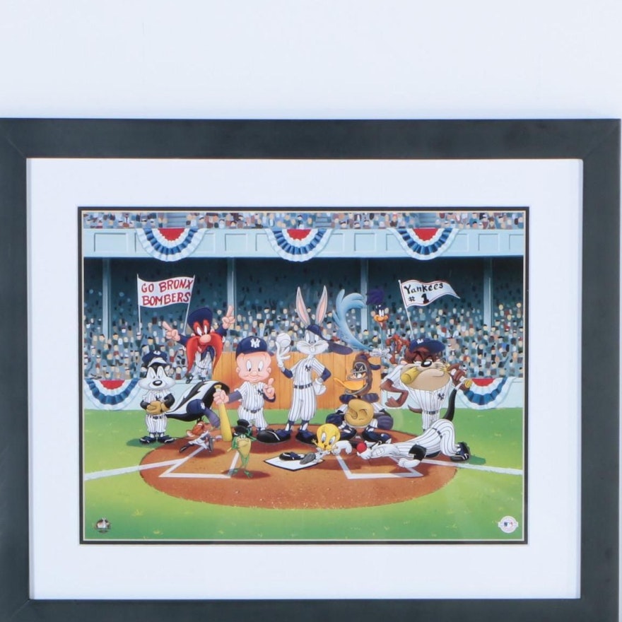 Offset Lithograph of Looney Tunes Characters as MLB Teams