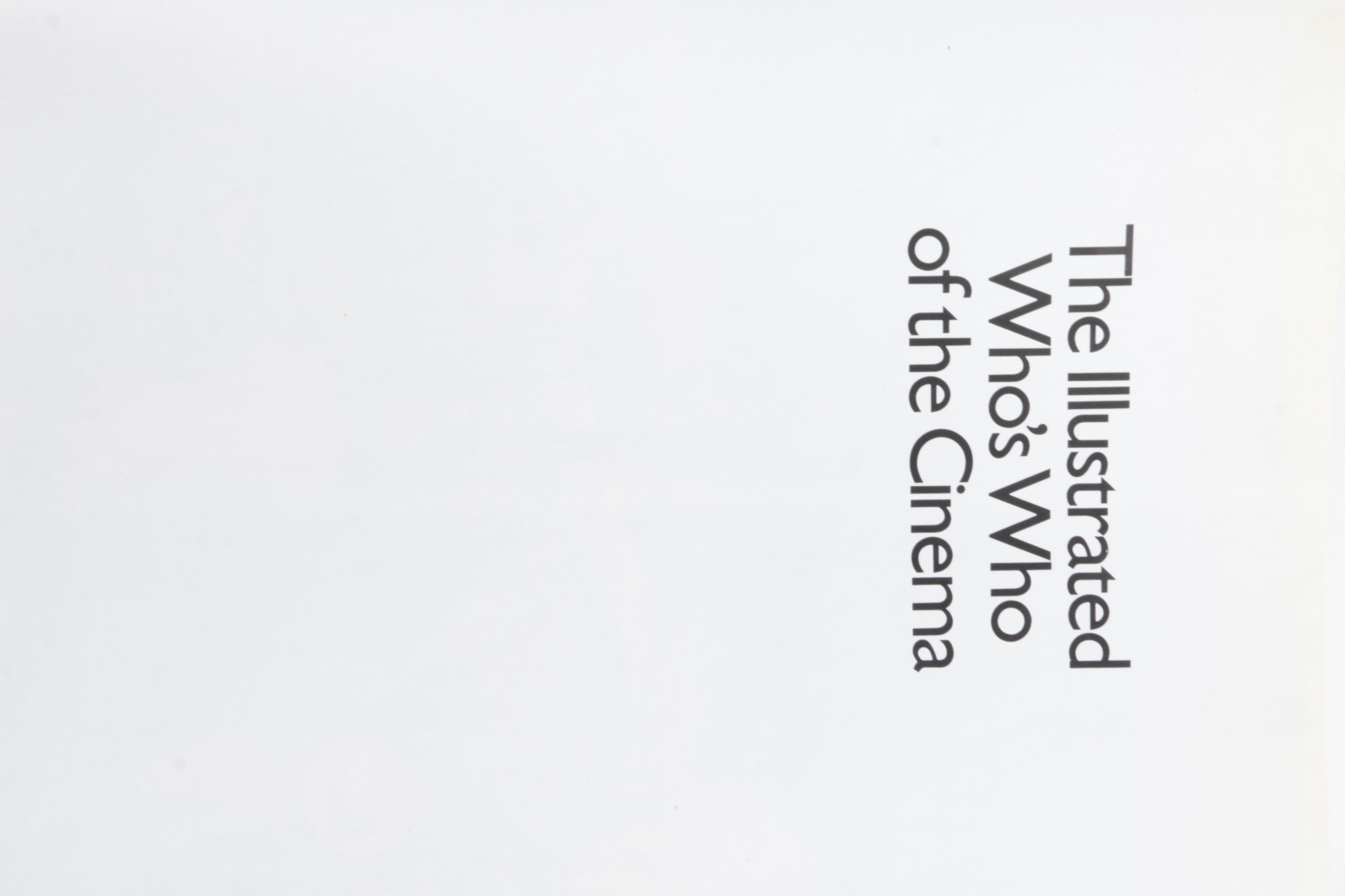 "American Film Index 1908–1915" and "The Illustrated Who's Who of the Cinema"