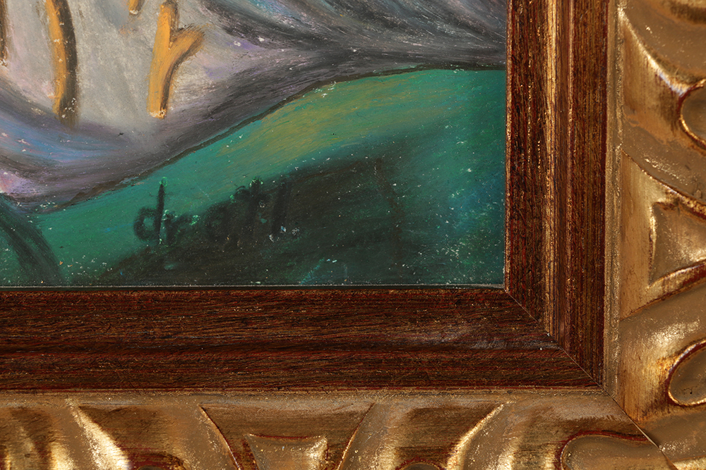 Encaustic Pigmentation on Paper in the Manner of Dr. Atl, Gerardo Murillo