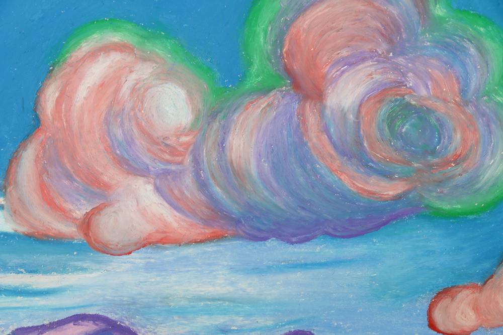 Encaustic Pigmentation on Paper in the Manner of Dr. Atl, Gerardo Murillo