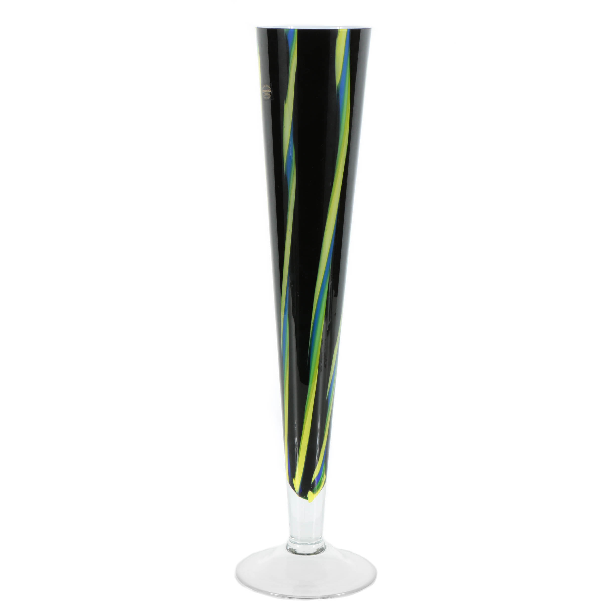 Makora Poland Art Glass Floor Vase