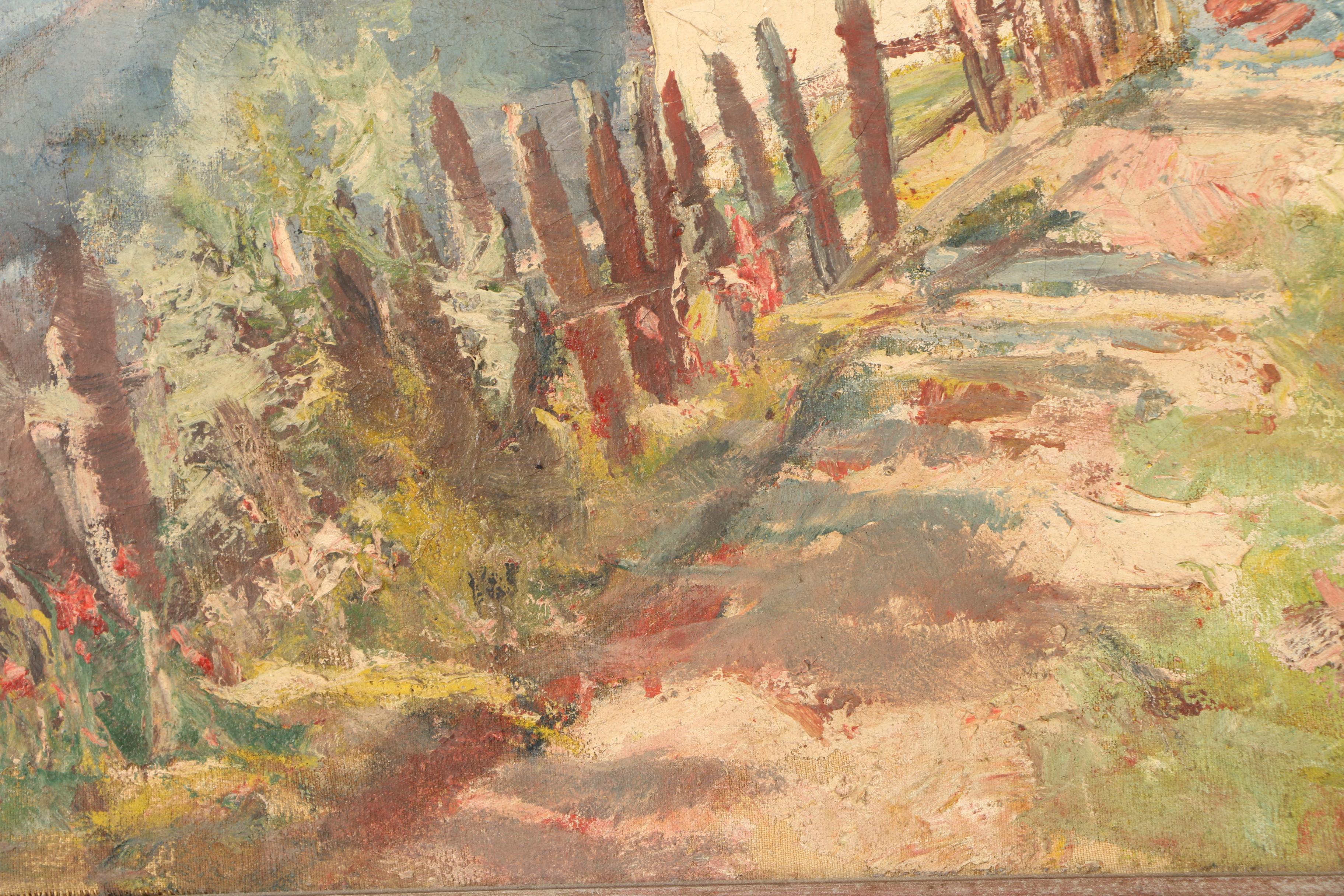 Holtmann Oil Painting of an Alpine Church