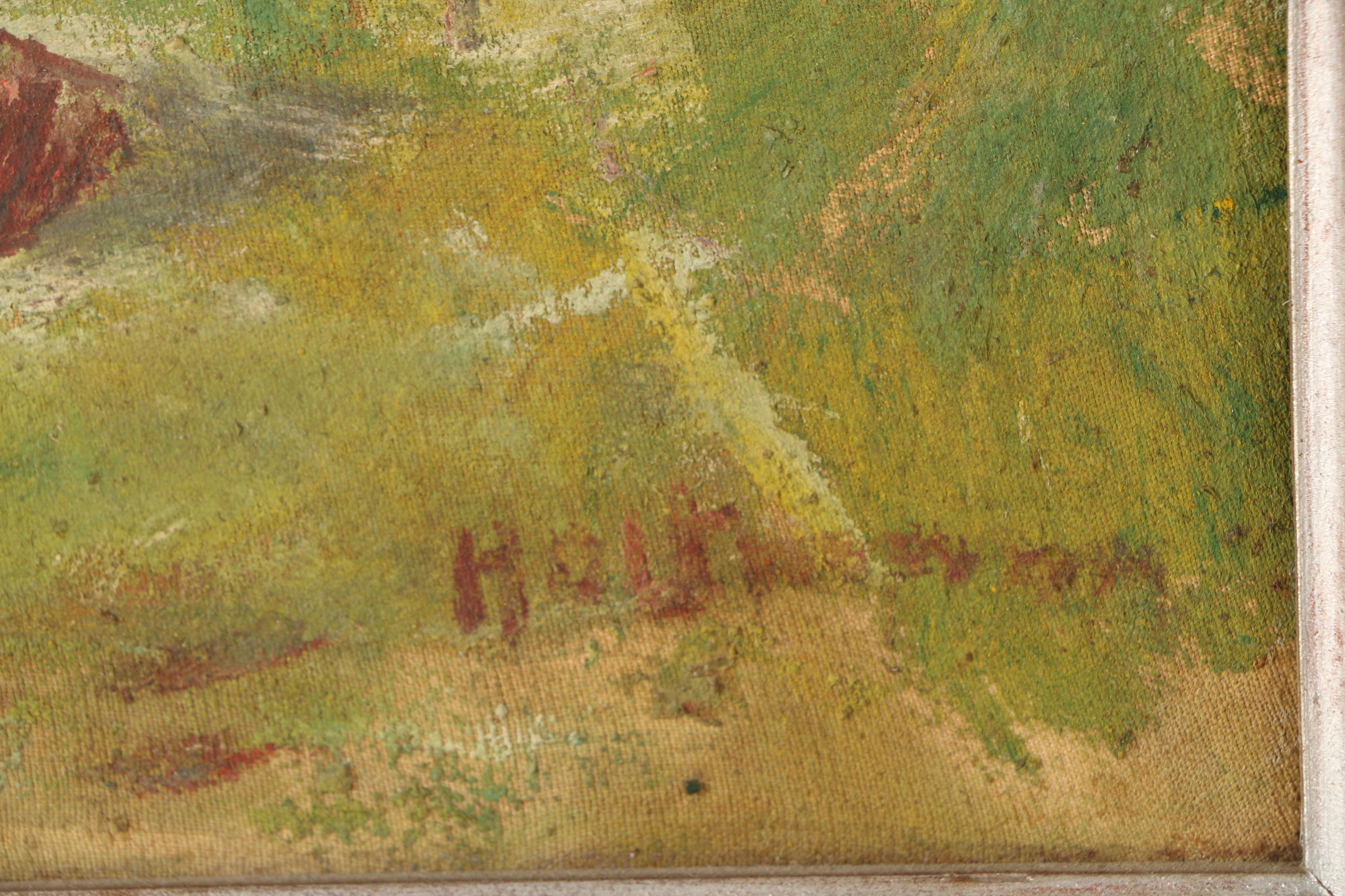 Holtmann Oil Painting of an Alpine Church