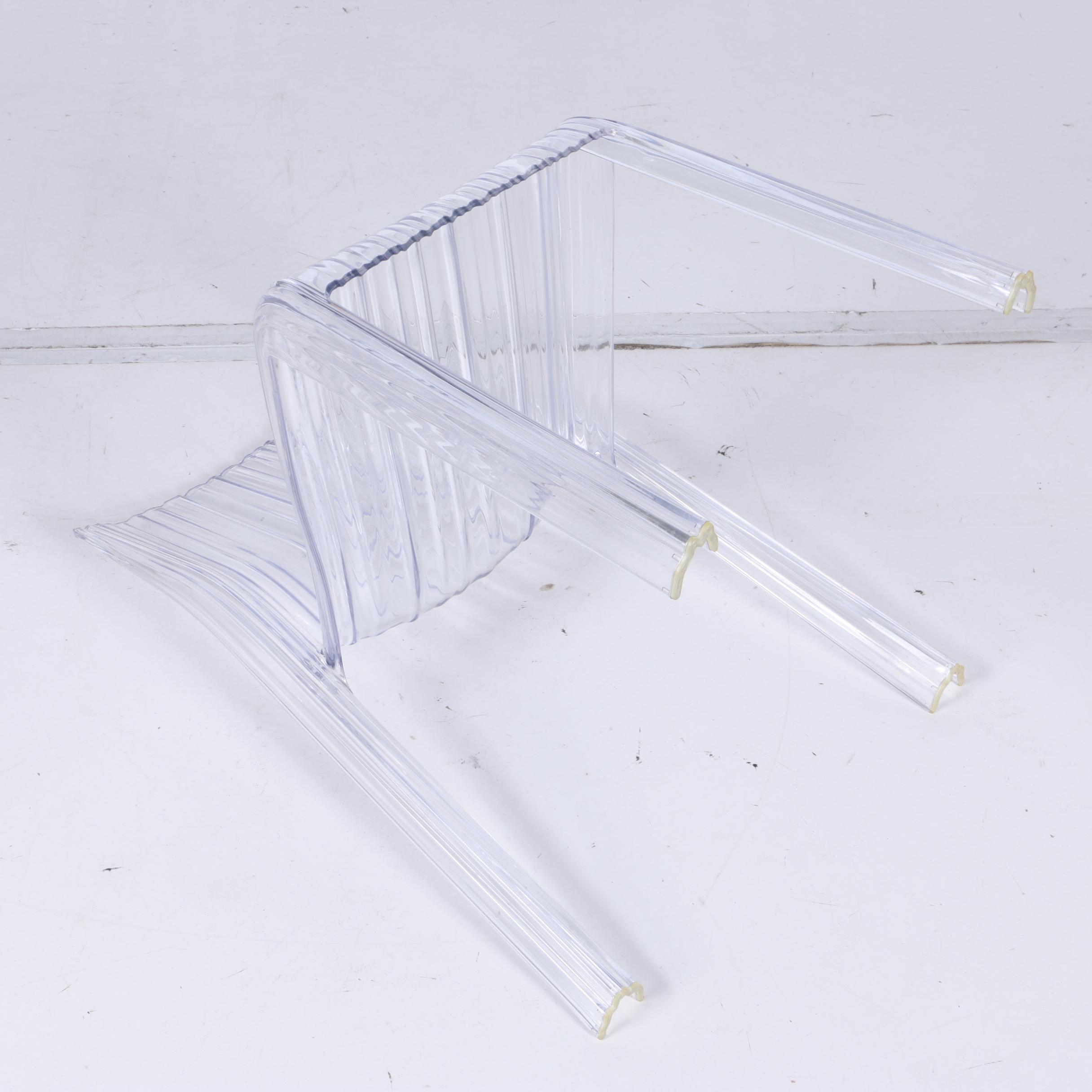 Four Acrylic “Frilly” Chairs from Kartell Designed by Patricia Urquiola