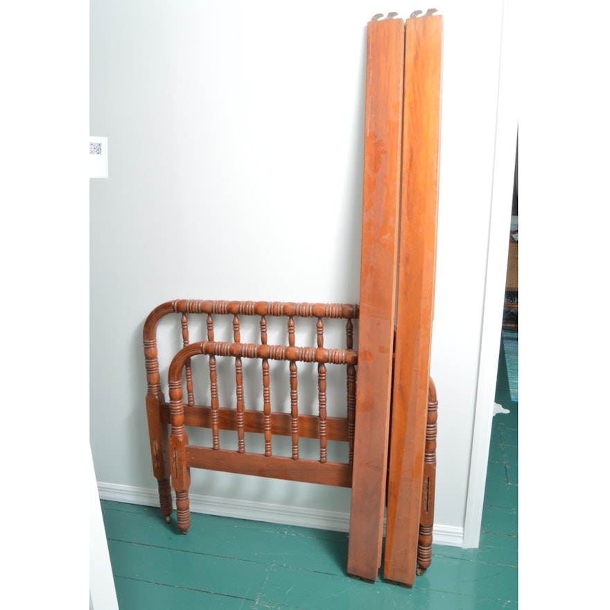 Vintage Jenny Lind Style Twin Bed Frame