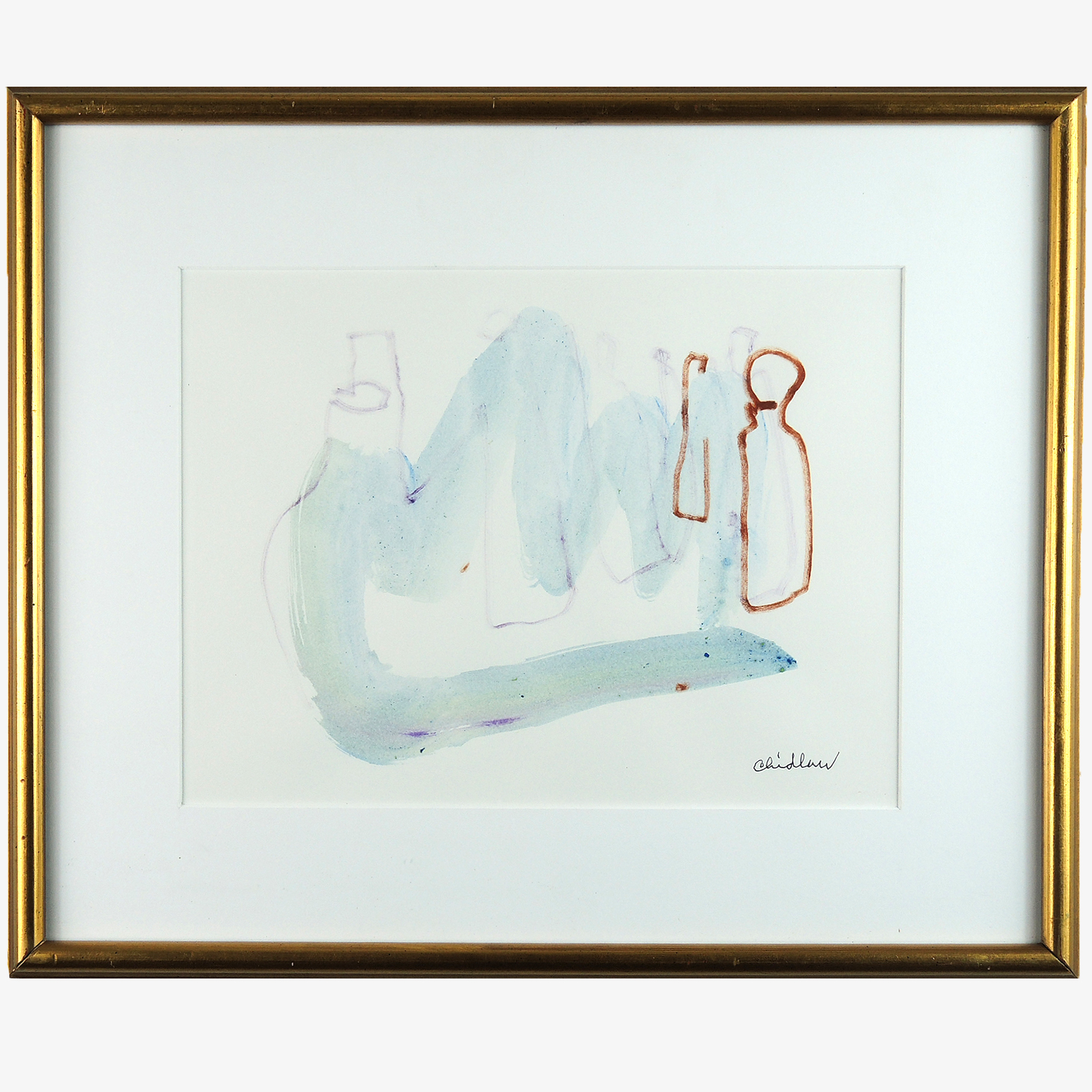 Paul Chidlaw Watercolor on Paper "Adventures Into Subtleties"