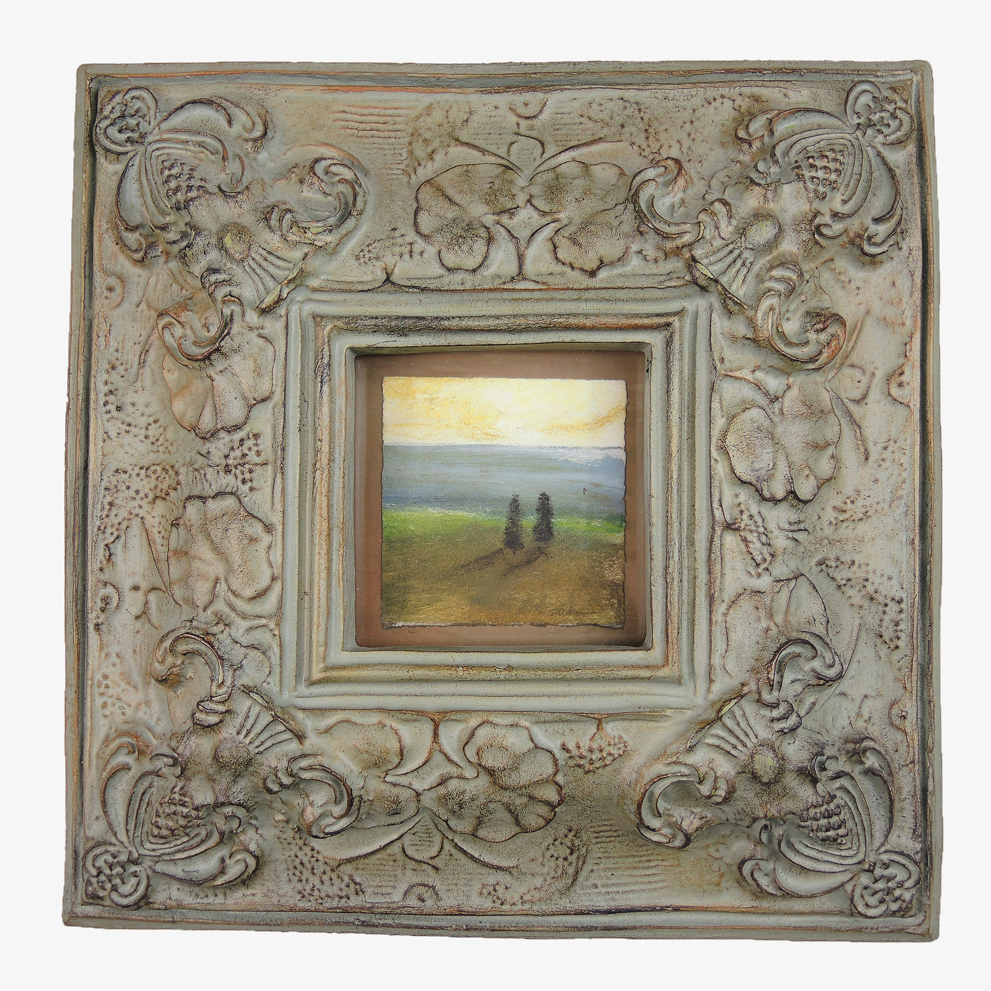 Glenna Adkins Miniature Landscape Pastel on Board