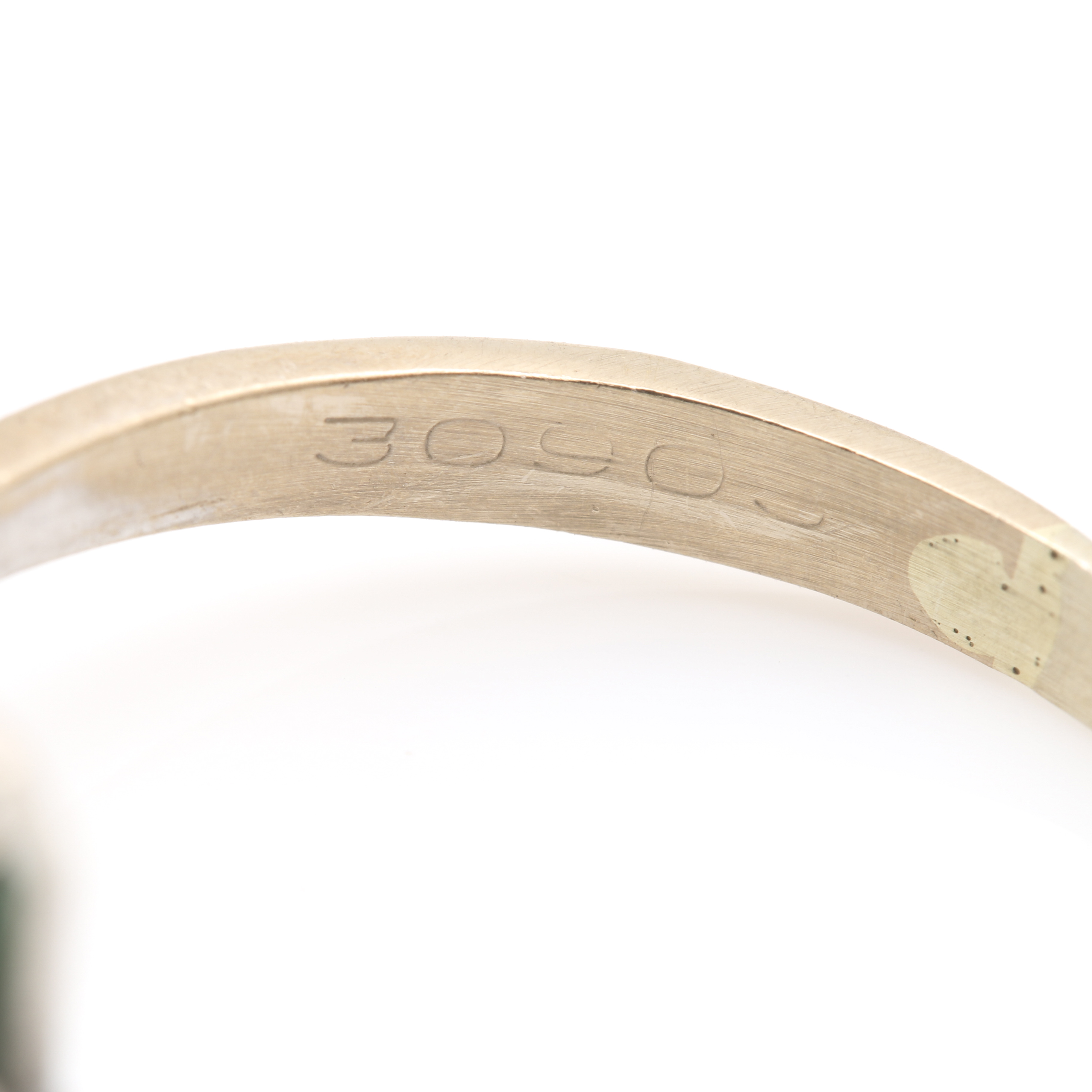 18K Two Tone Gold Diamond and Tourmaline Ring