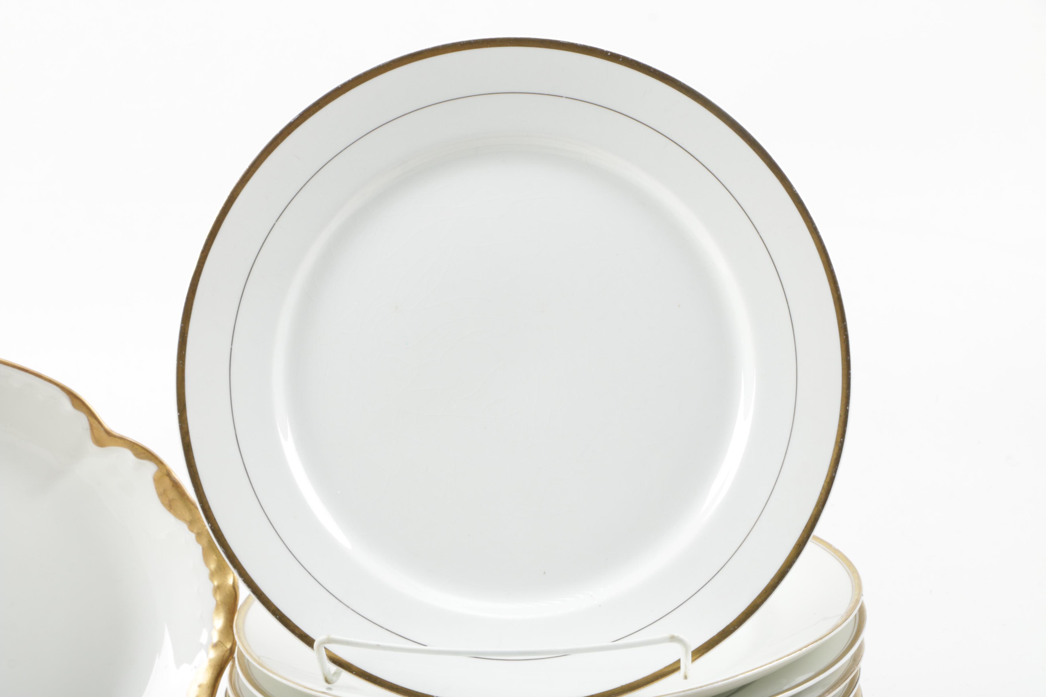 Collection of Gilt Trimmed Tableware
