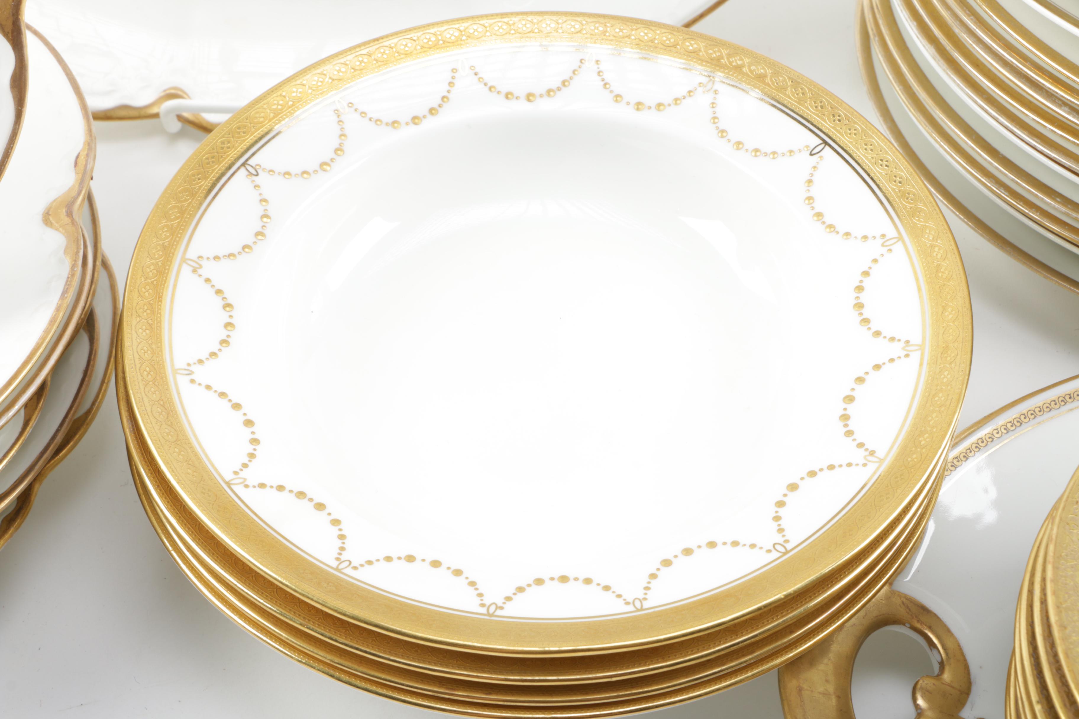 Collection of Gilt Trimmed Tableware