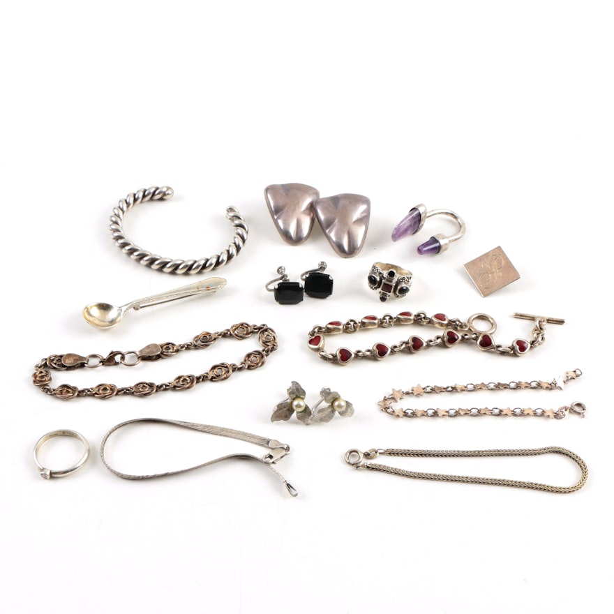 Sterling Silver Jewelry With Van Dell, Mexican Silver, Gemstones, and More