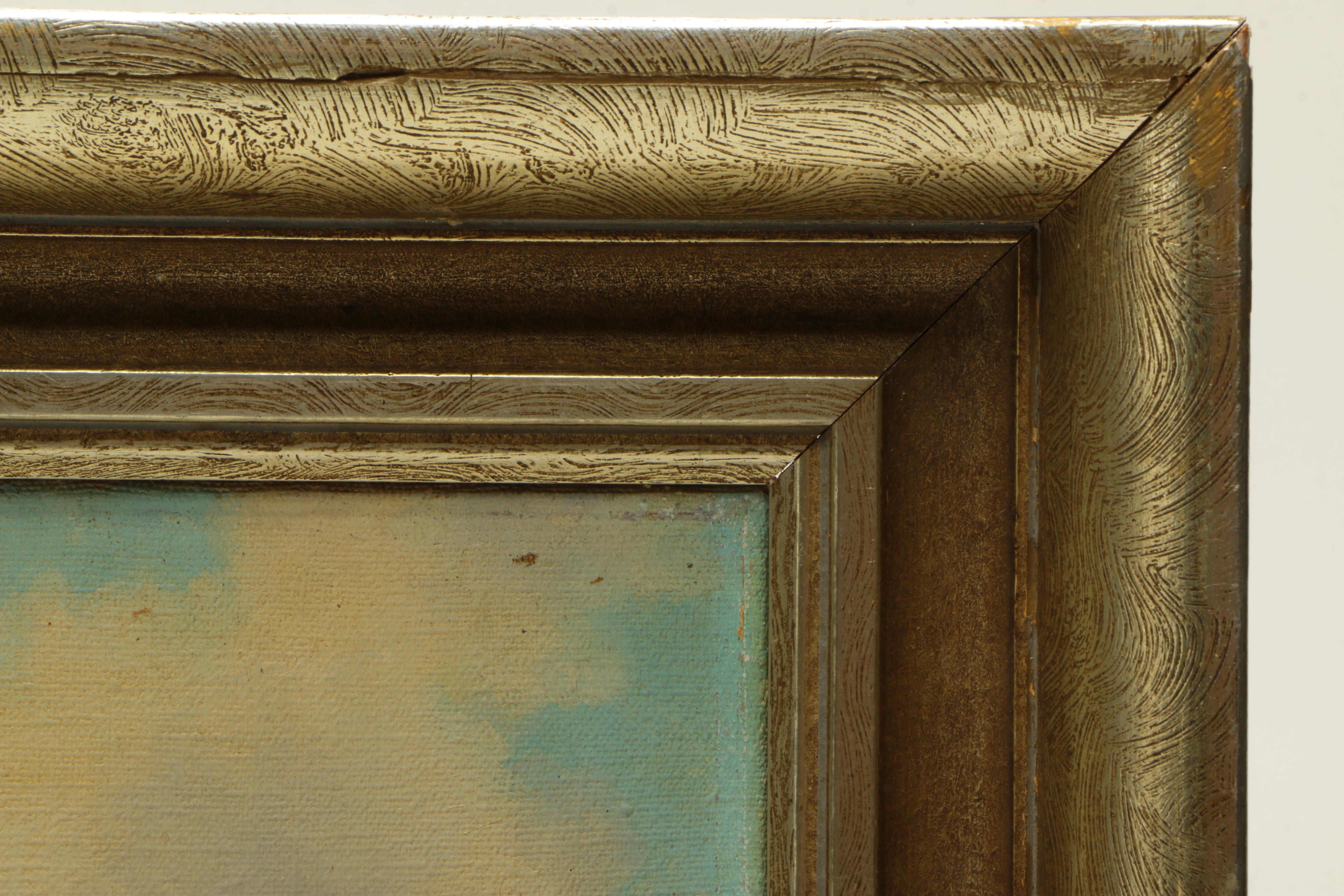 Alois Biebl 1952 Oil Painting on Canvas of Bavarian Alpine Chalet