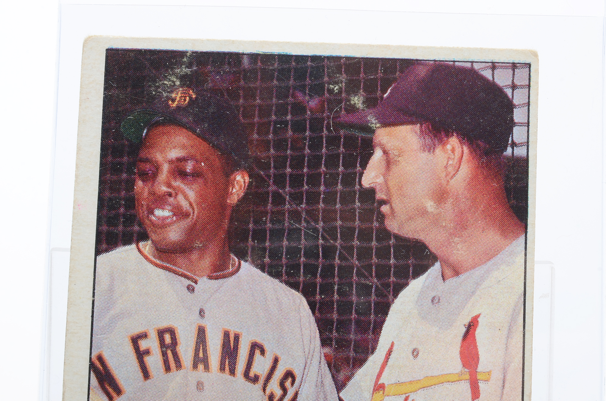 1963 Mays/Musial "Pride Of The N.L." Topps Baseball Card