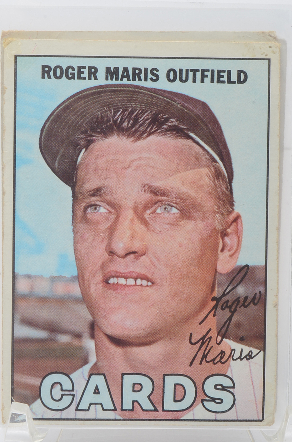 Eleven 1967 Topps Baseball Cards With Maris, Morgan, Ford, Stargell, and Others