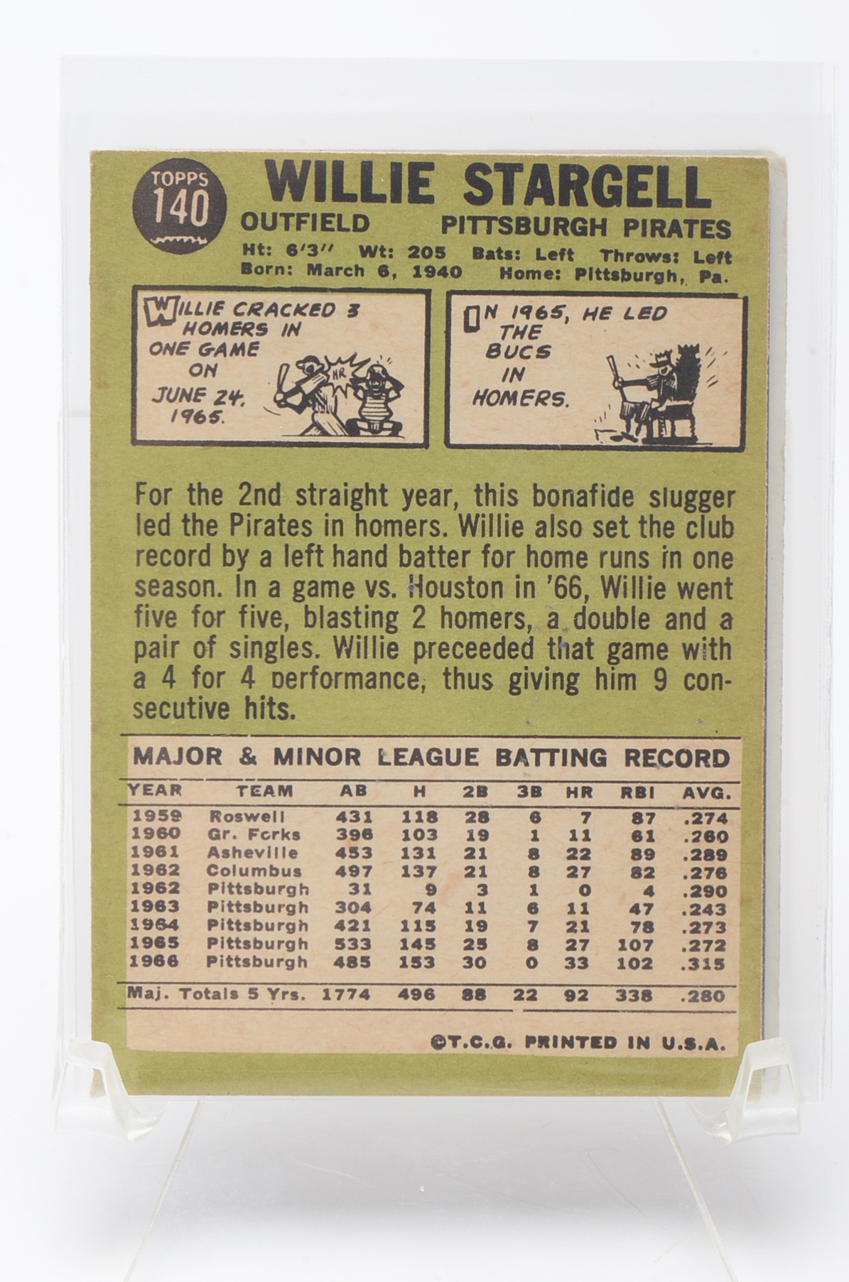 Eleven 1967 Topps Baseball Cards With Maris, Morgan, Ford, Stargell, and Others