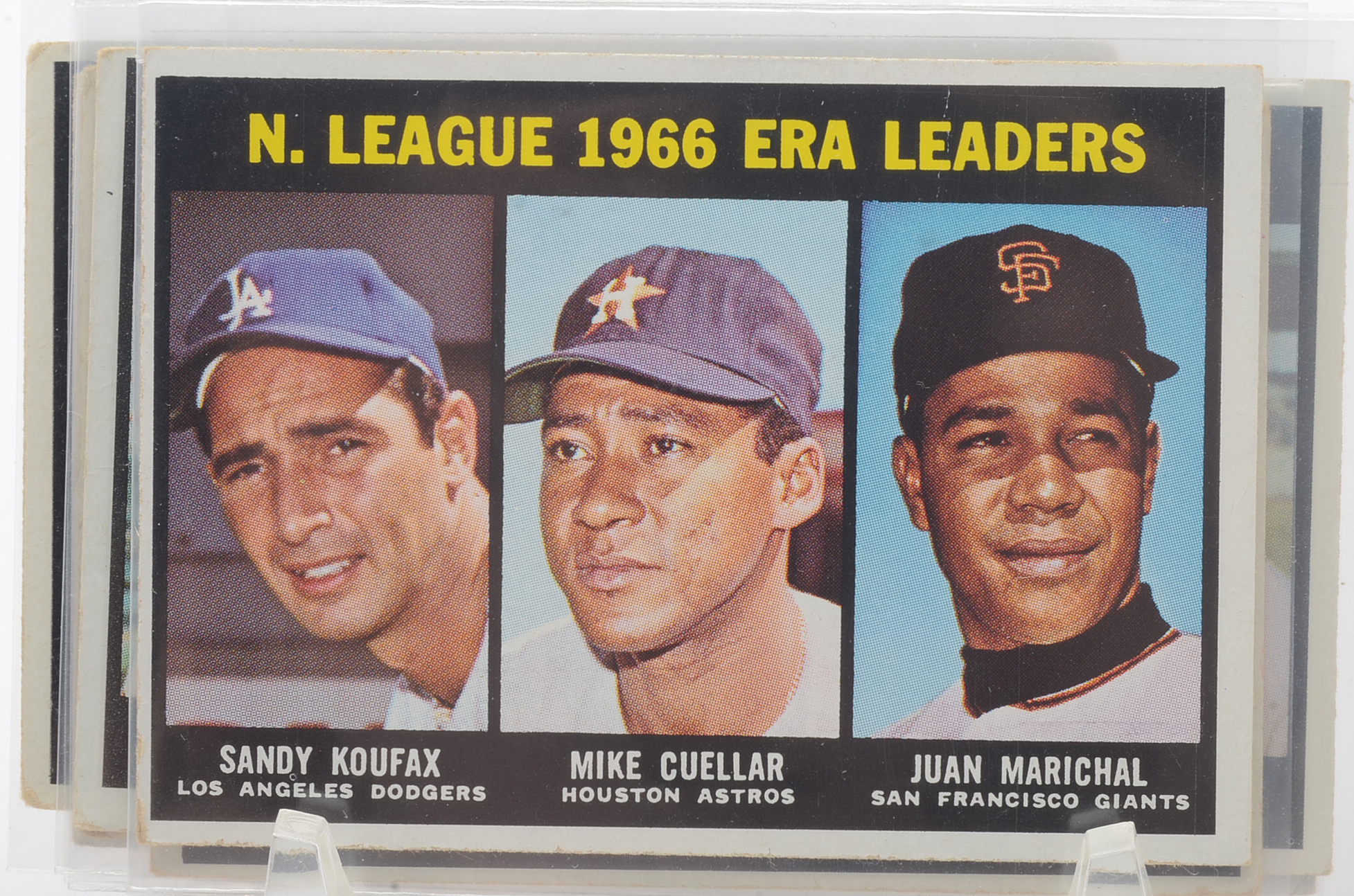 Seventeen 1967 Topps League Leaders and Two Mantle Checklists