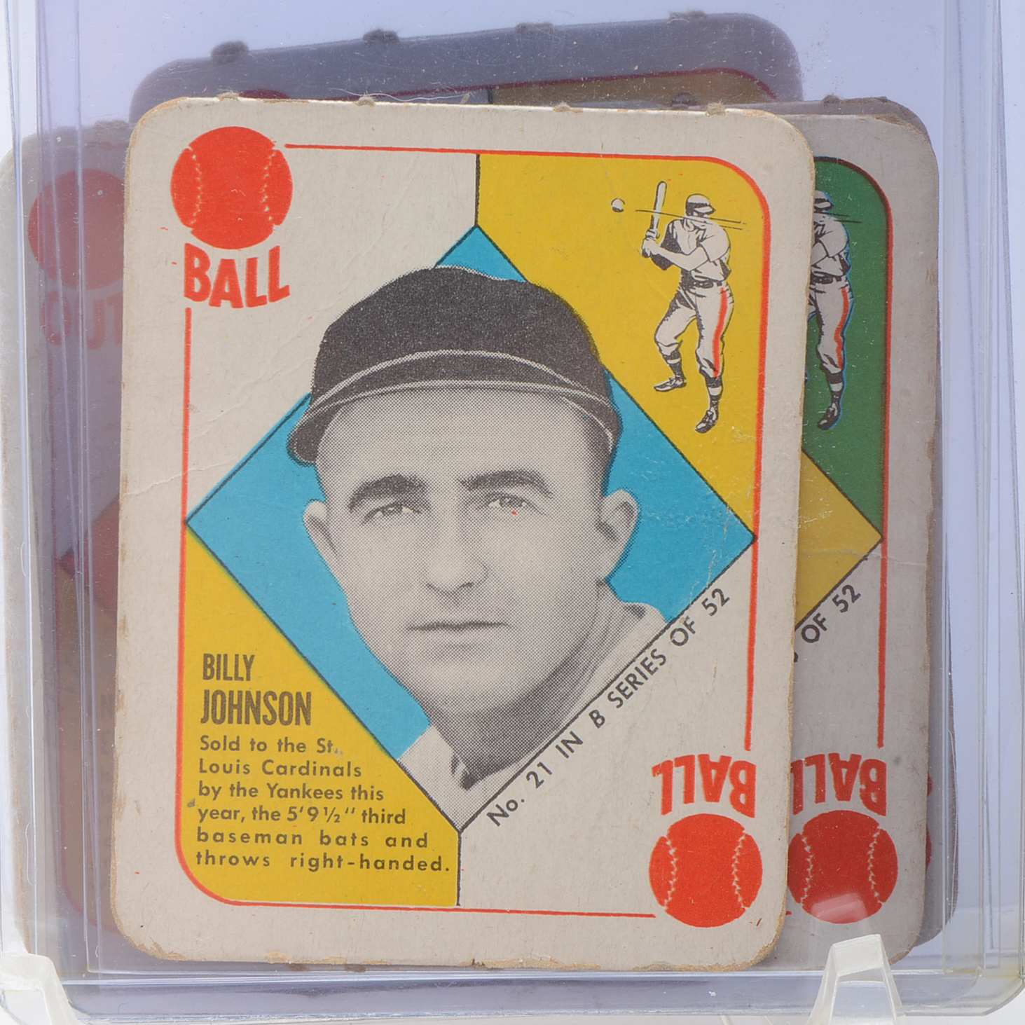 Eleven 1951 NL "Red and Blue Backs" Topps Baseball Cards