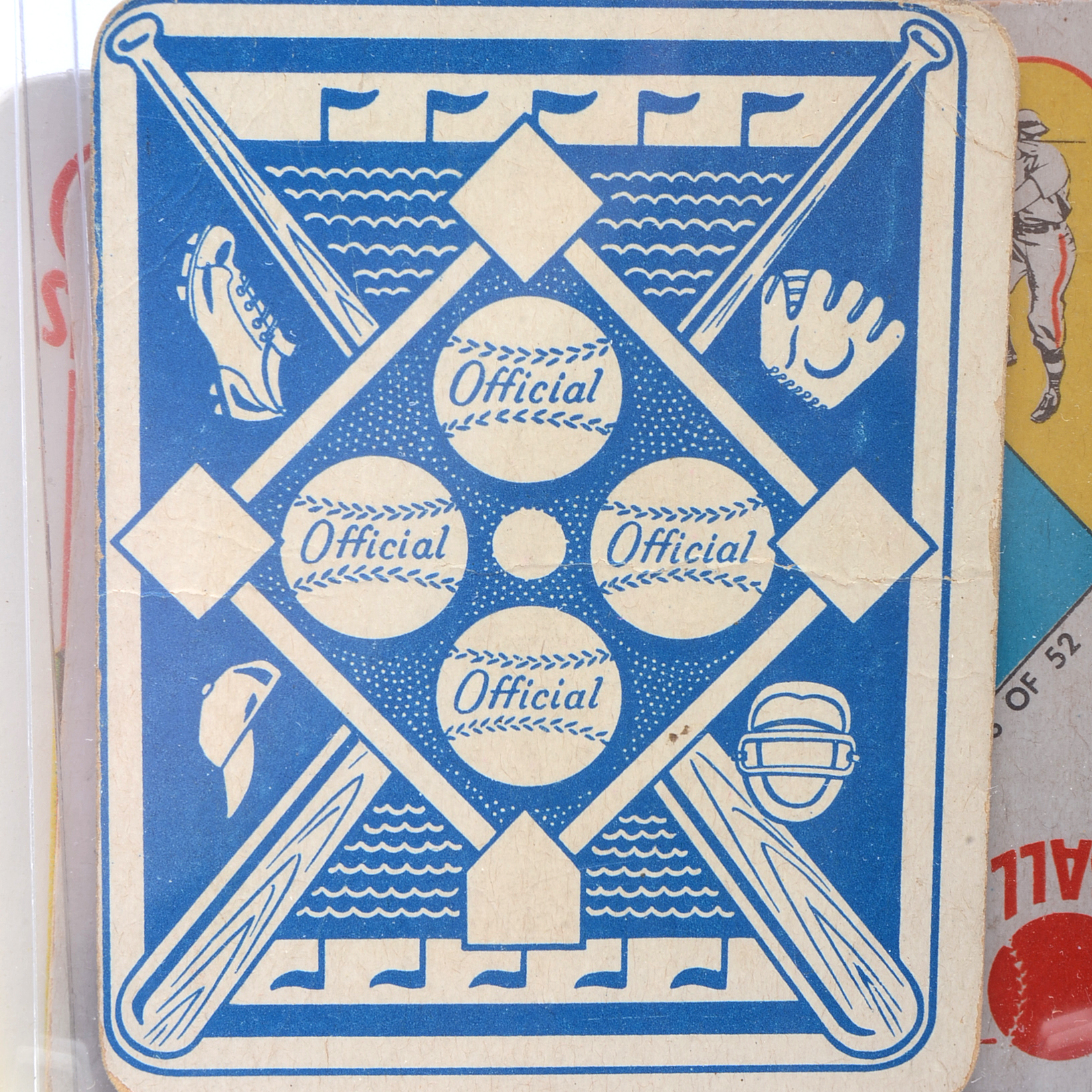 Eleven 1951 NL "Red and Blue Backs" Topps Baseball Cards