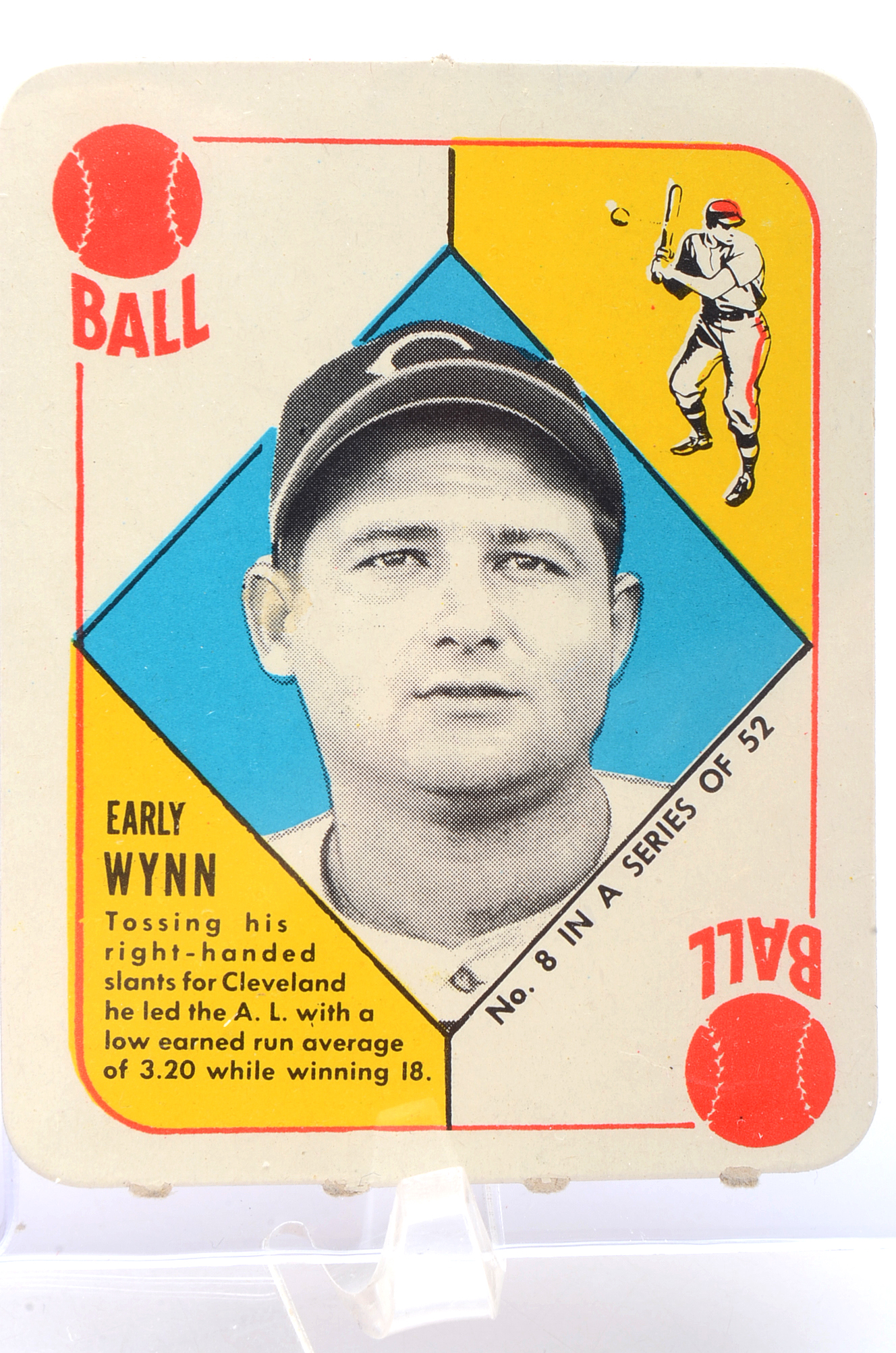 1951 Early Wynn and Duke Snider Topps "Red Back" Baseball Cards