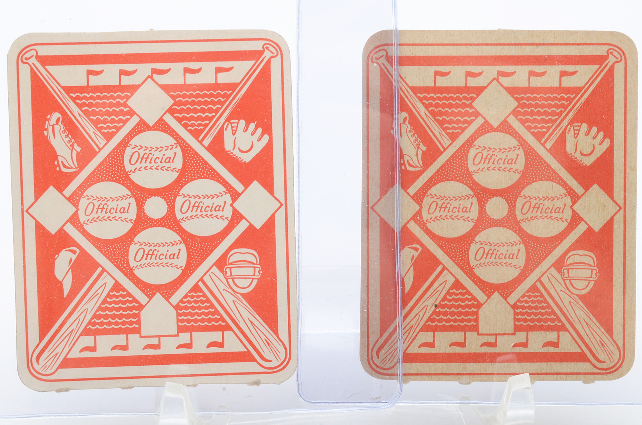 1951 Early Wynn and Duke Snider Topps "Red Back" Baseball Cards