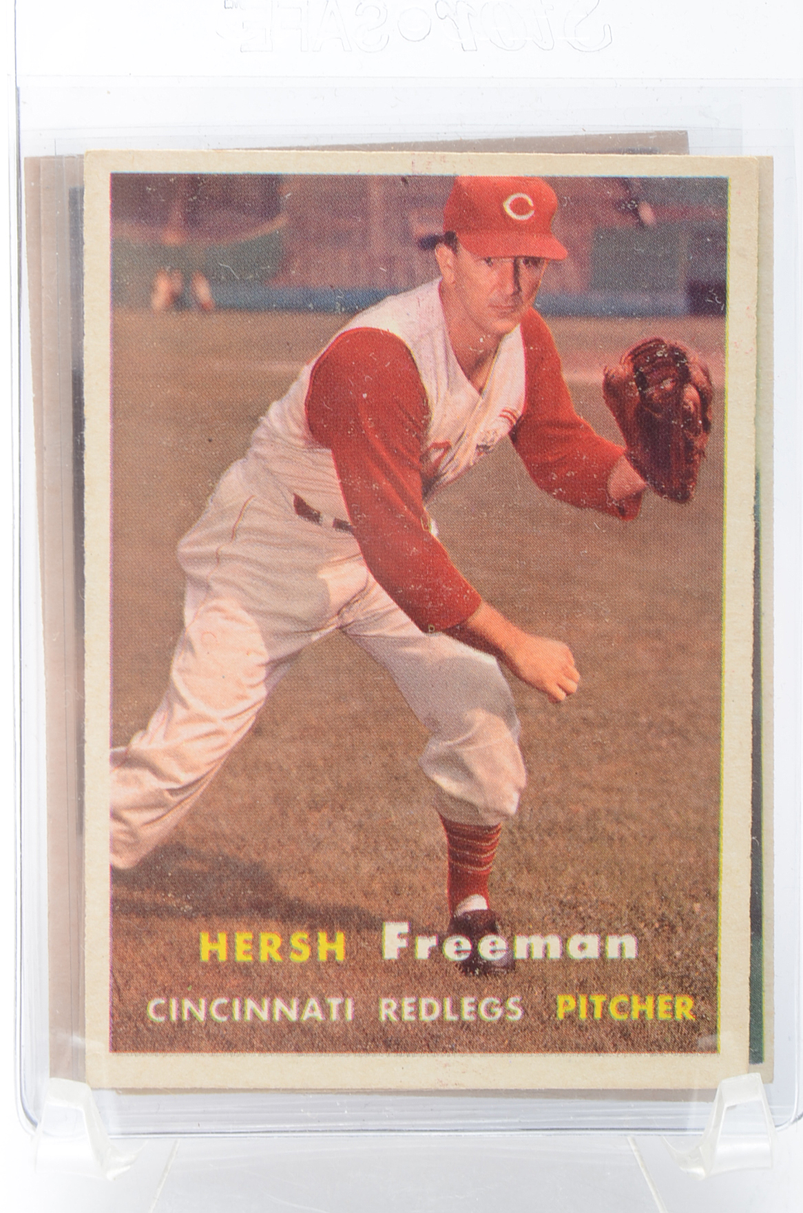 Nine 1957 Cincinnati Reds Players Topps Baseball Cards