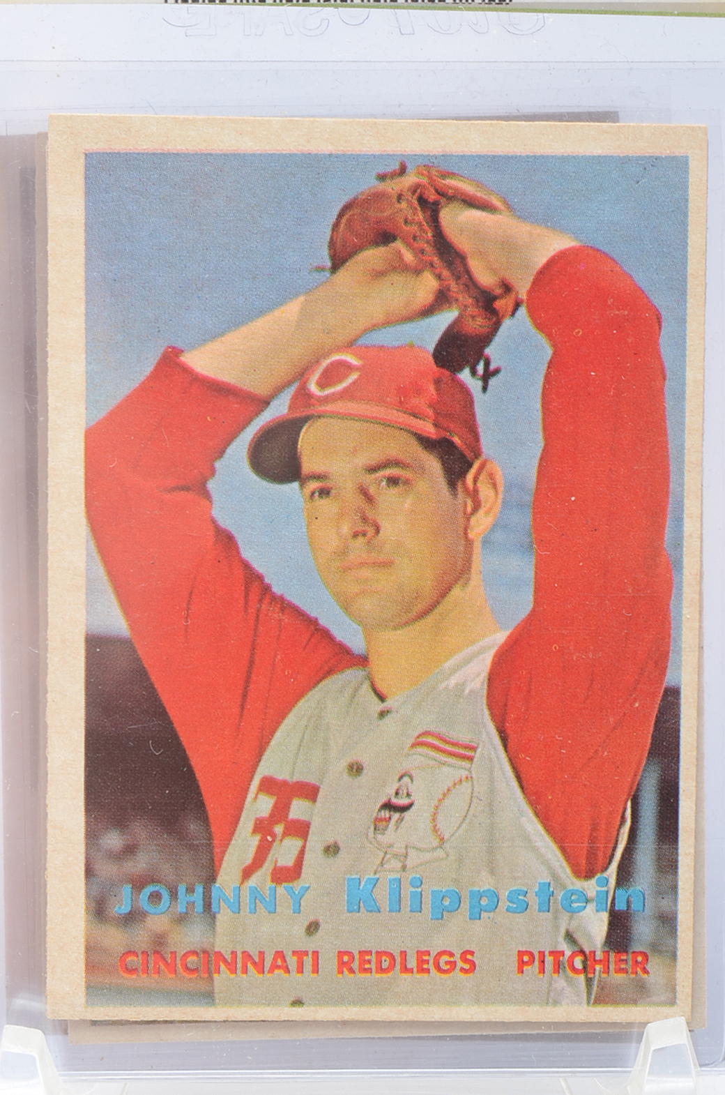 Nine 1957 Cincinnati Reds Players Topps Baseball Cards