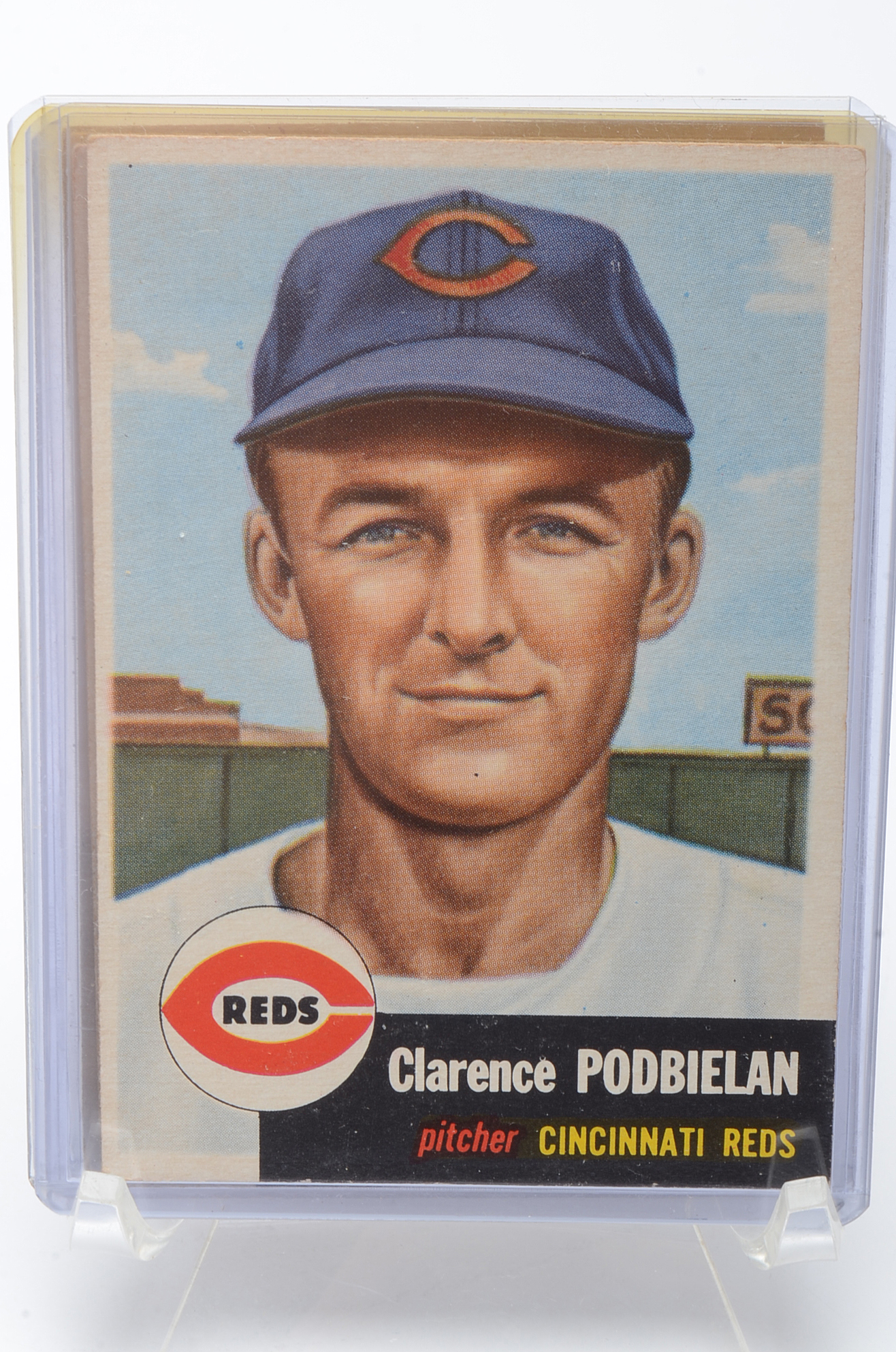 Six 1953 Cincinnati Reds Players "High Numbers" Topps Baseball Cards