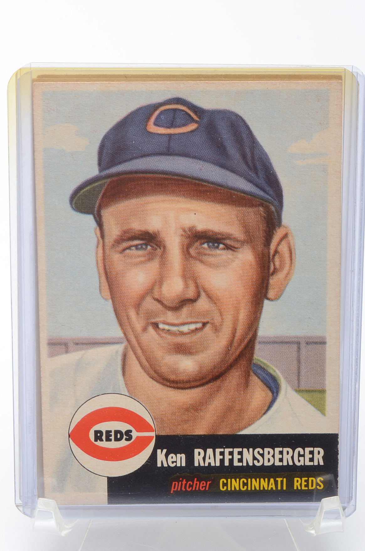 Six 1953 Cincinnati Reds Players "High Numbers" Topps Baseball Cards