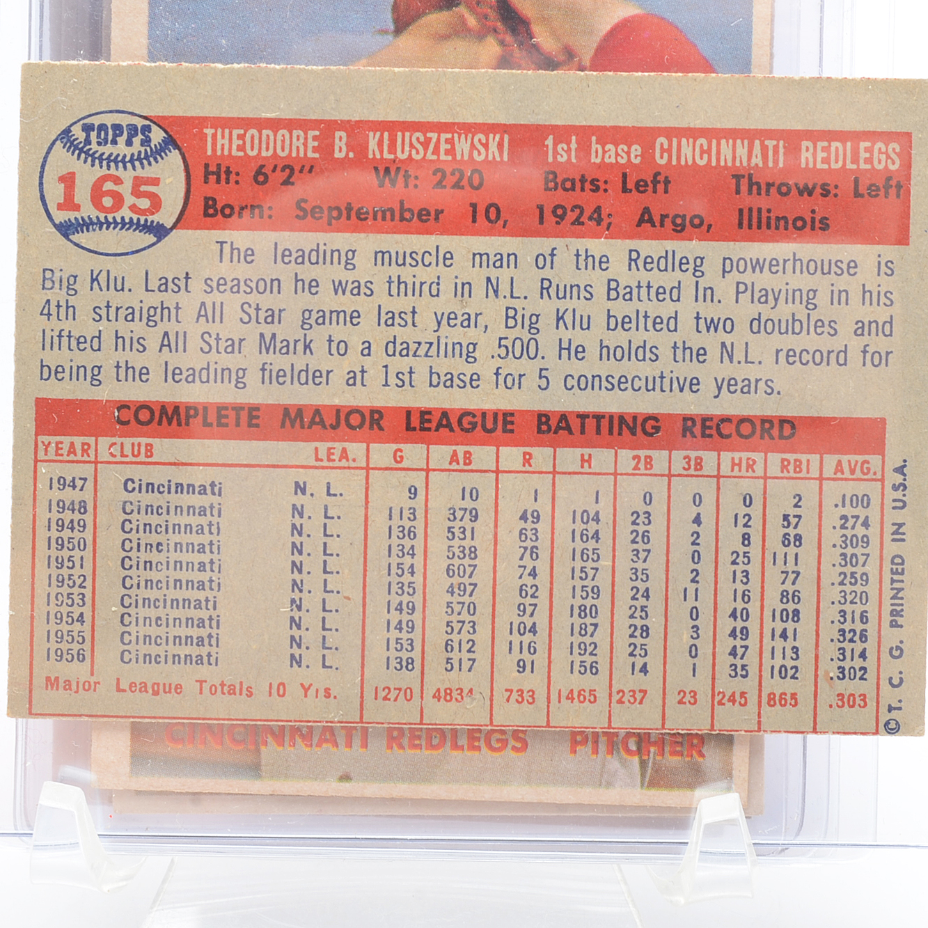 Nine 1957 Cincinnati Reds Players Topps Baseball Cards