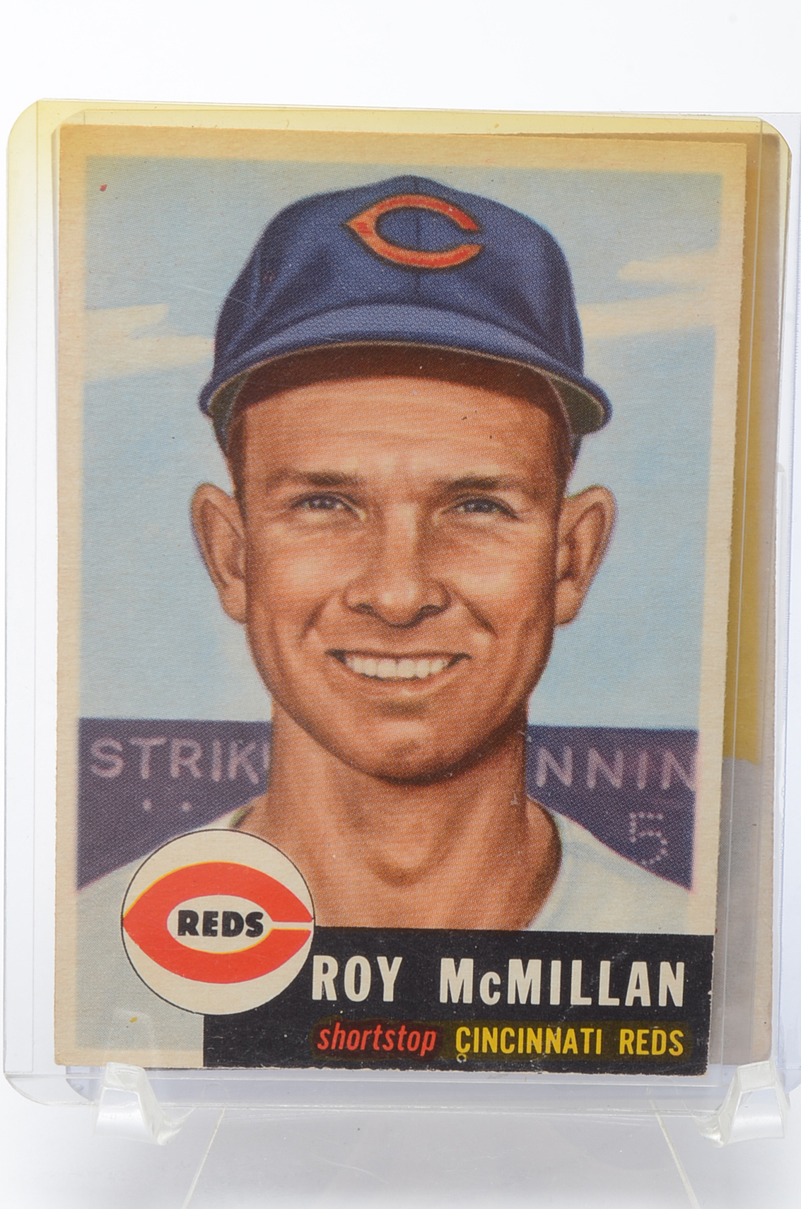 Six 1953 Cincinnati Reds Players "High Numbers" Topps Baseball Cards