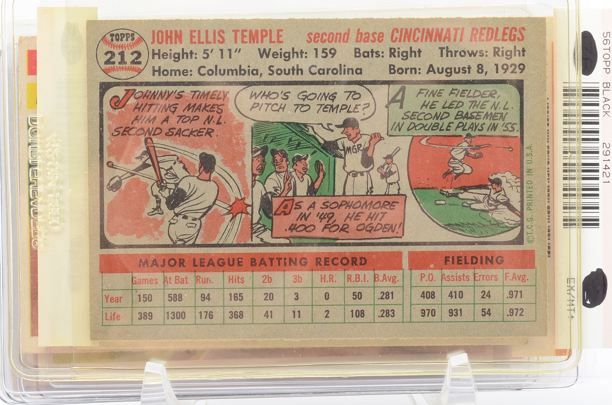 Fourteen 1956 Cincinnati Reds Players Topps Baseball Cards