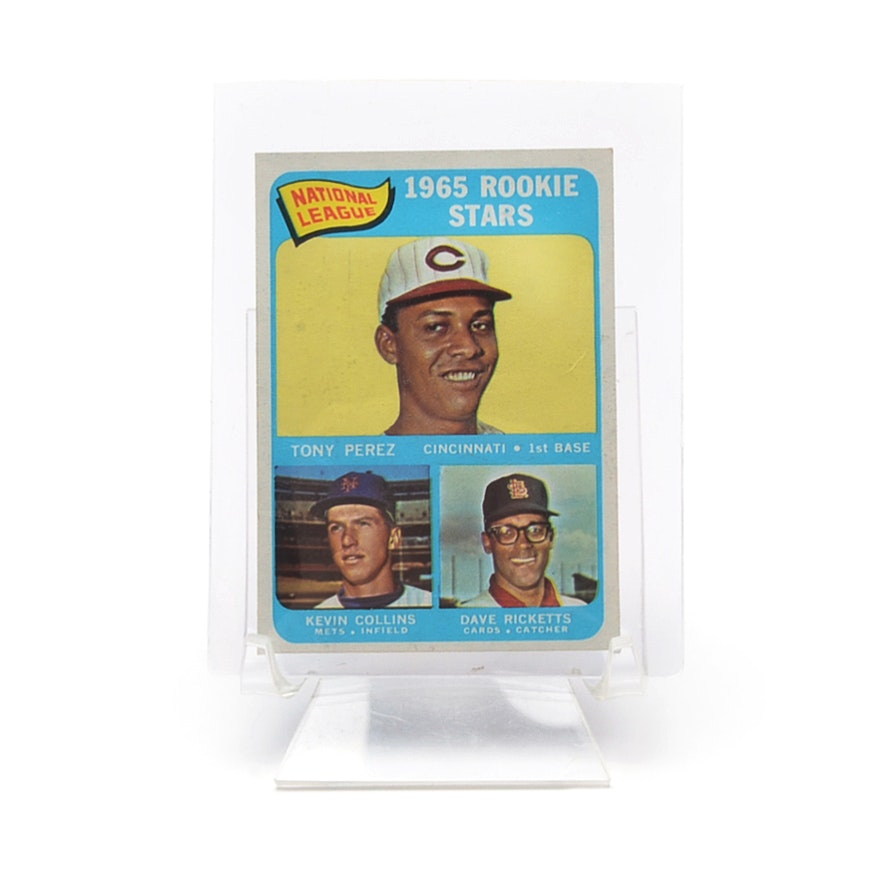 1965 Tony Perez Topps "Rookie" Baseball Card