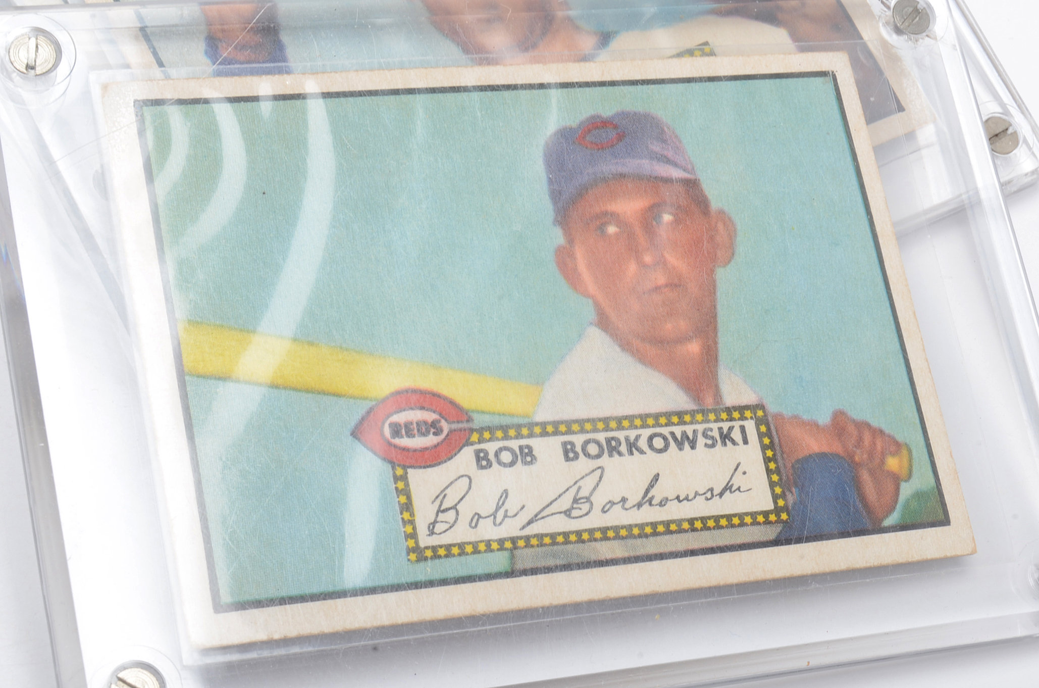 Five 1952 Cincinnati Reds Topps "High Number" Players Baseball Cards