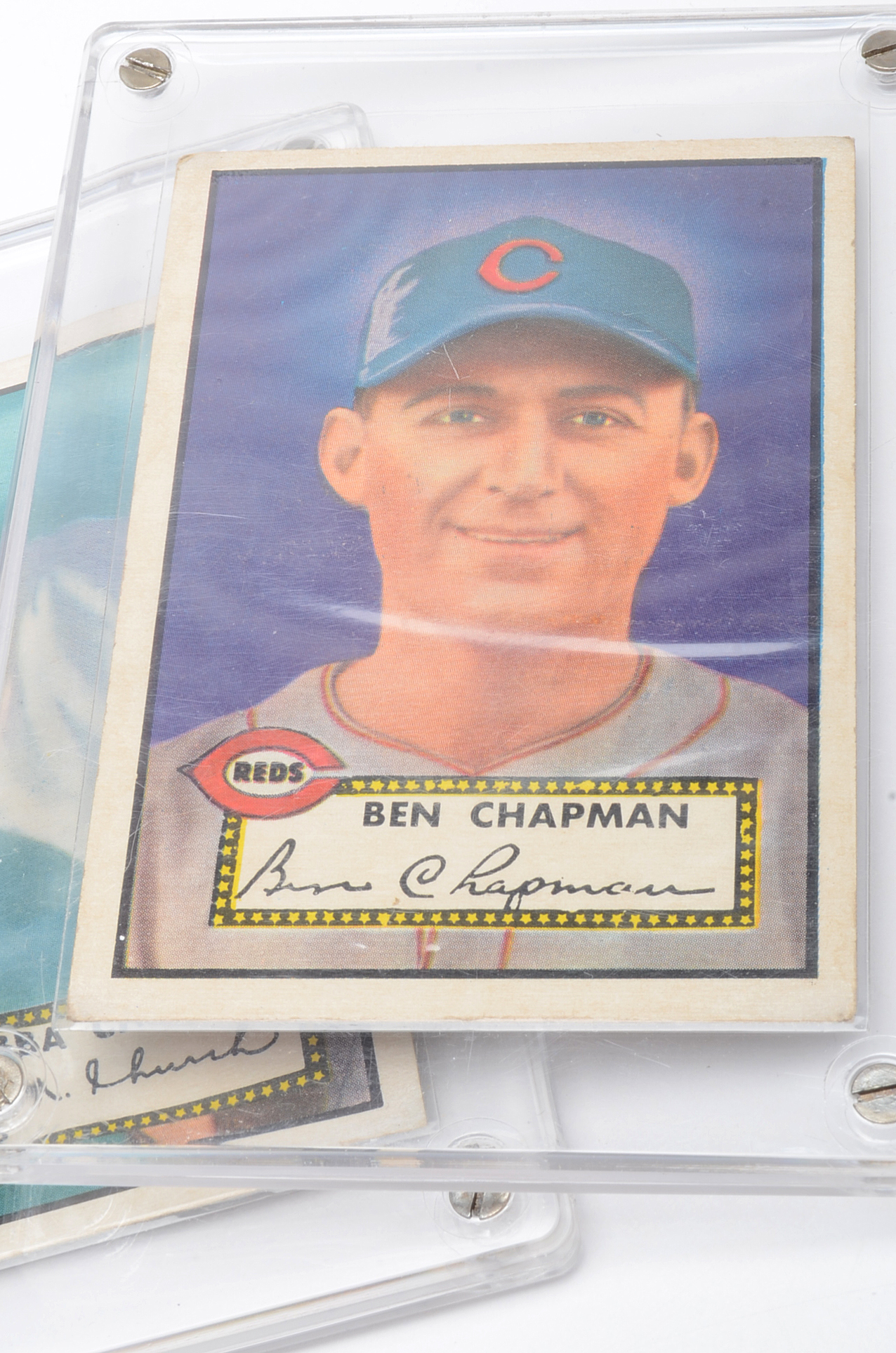 Five 1952 Cincinnati Reds Topps "High Number" Players Baseball Cards