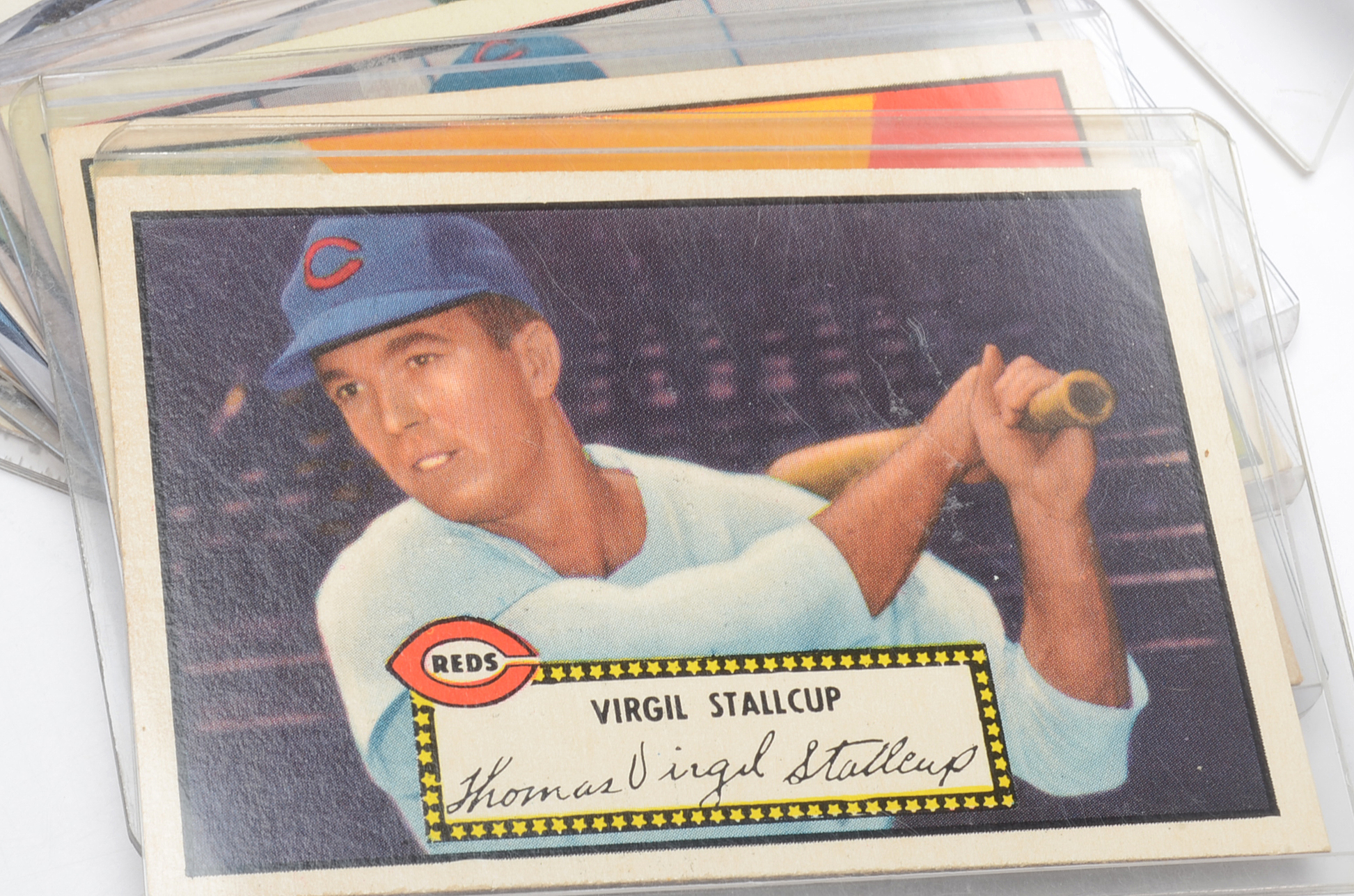 Nine 1952 Cincinnati Reds Topps Player Baseball Cards