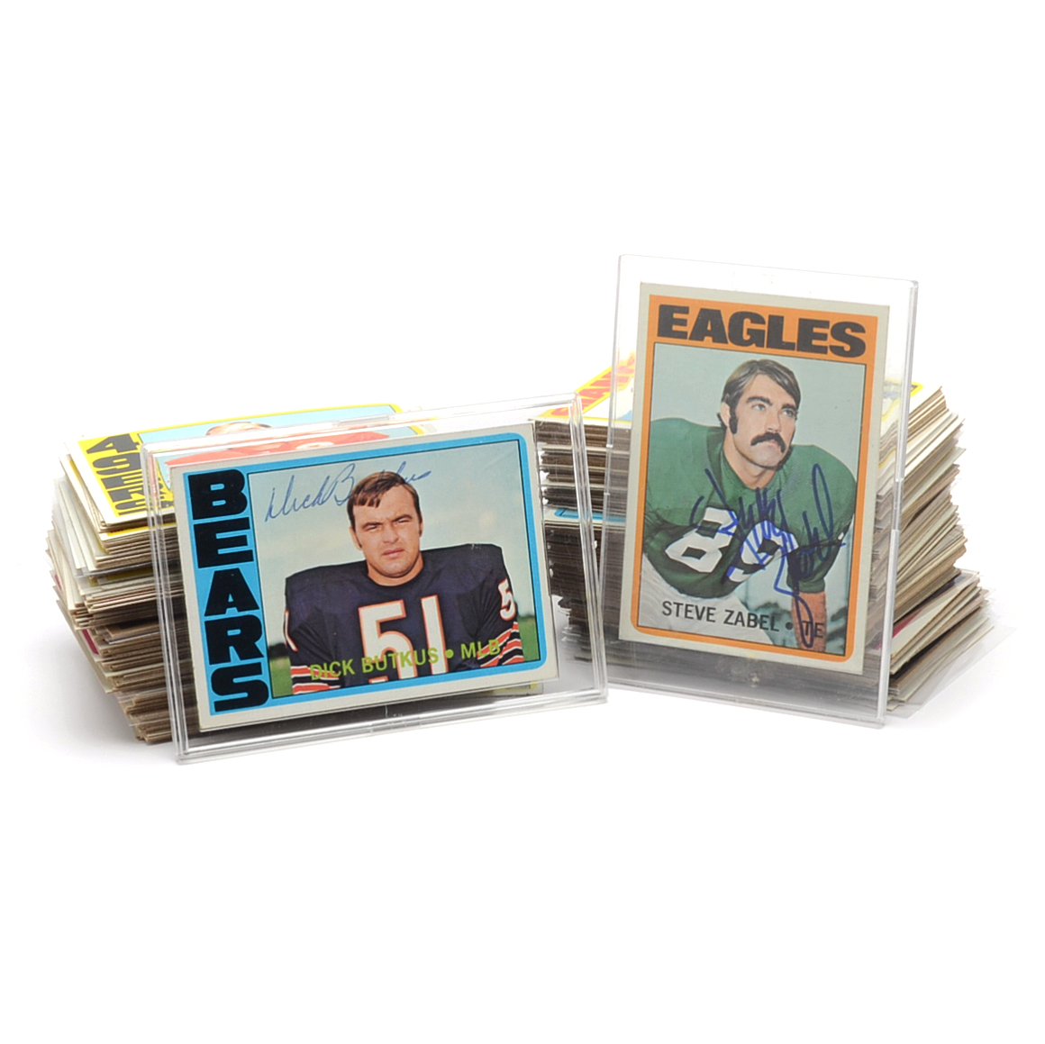 1972 Topps Football  2 Signed