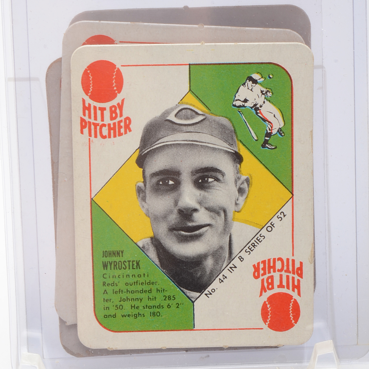 Six 1951 Cincinnati Reds Topps "Red Backs" Baseball Card