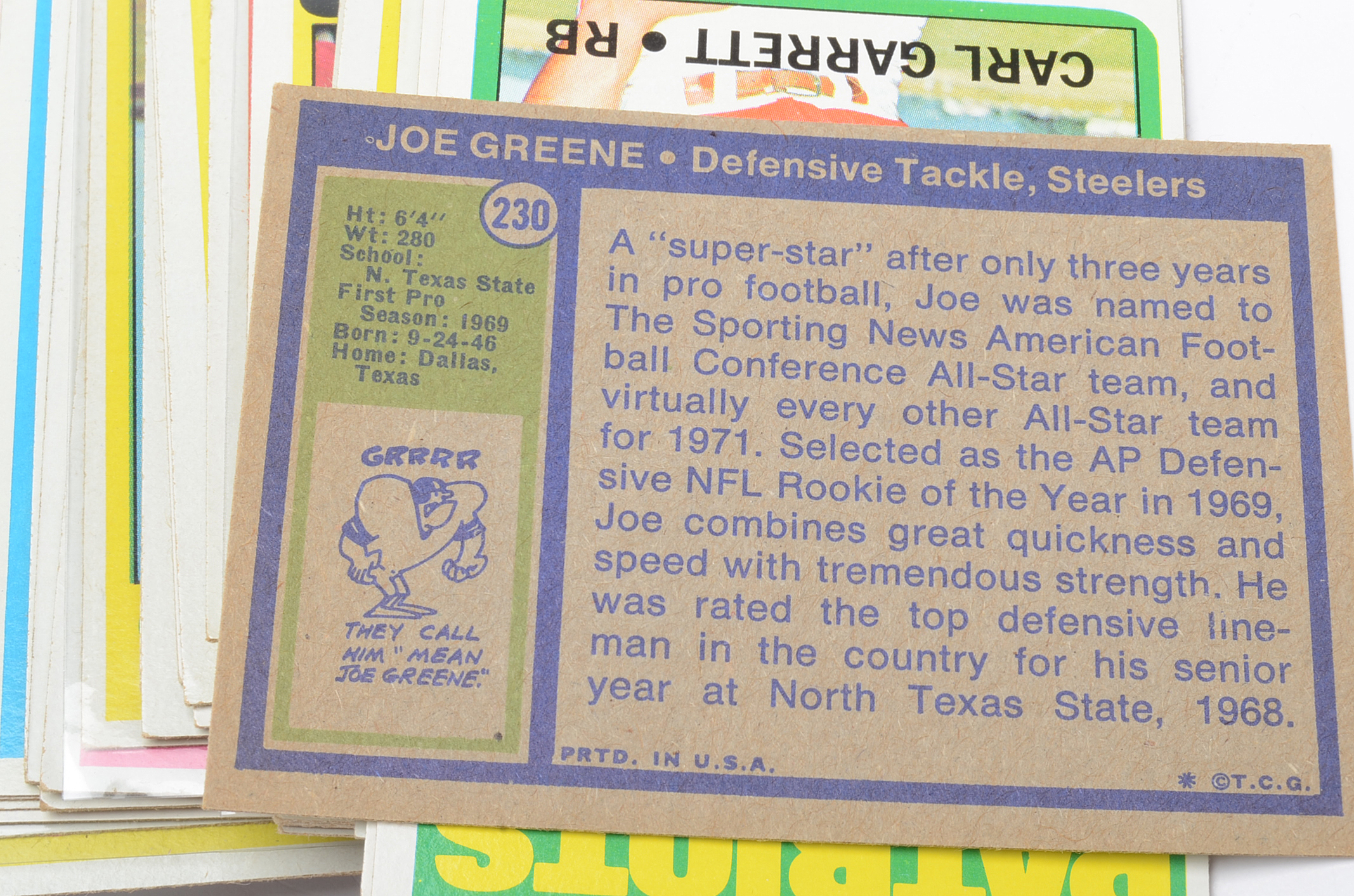 1972 Topps Football  2 Signed