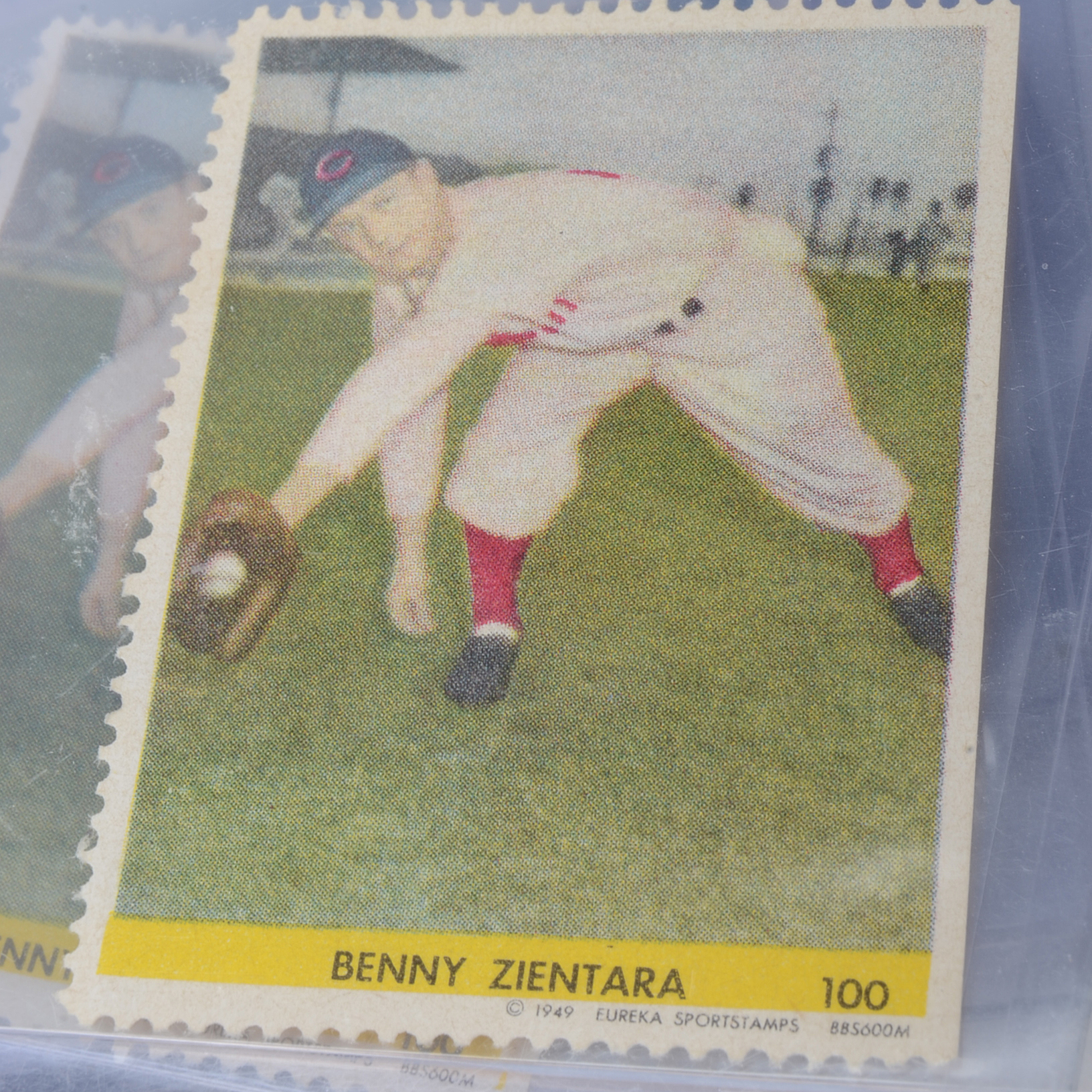 Thirty 1949 Eureka Cincinnati Reds Baseball Stamps