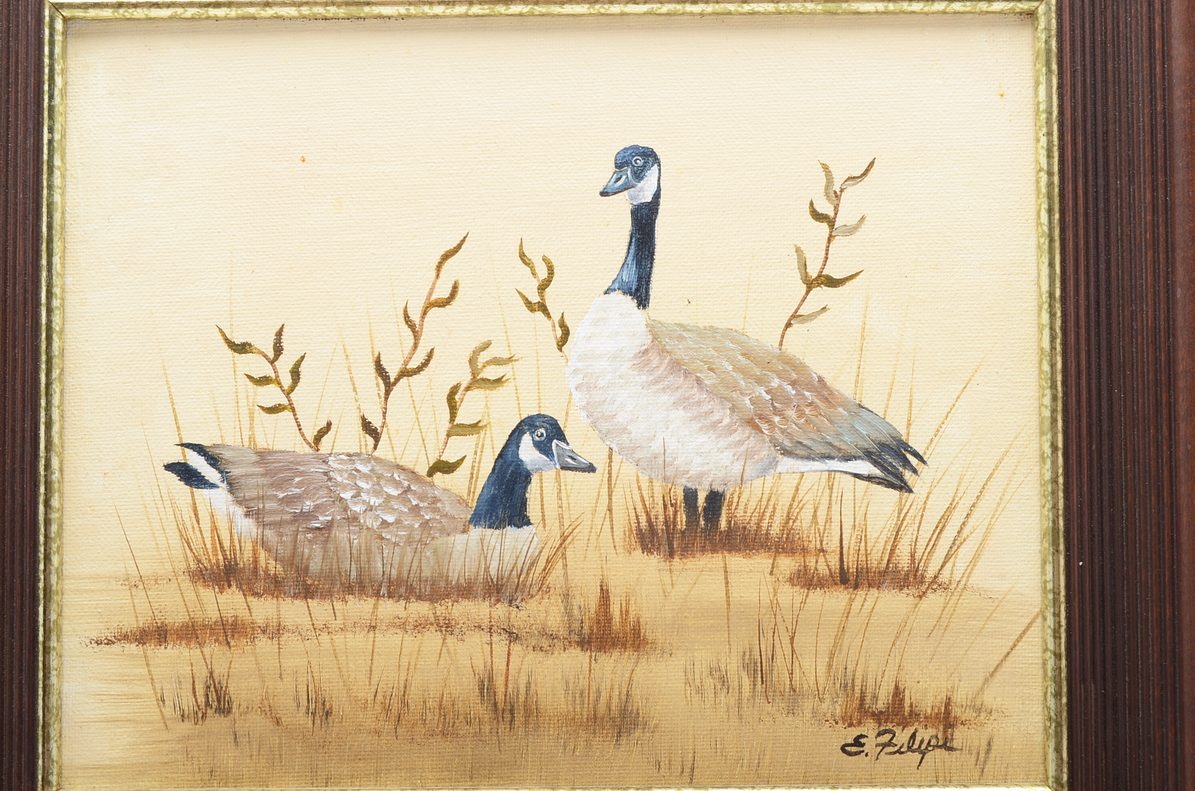 Canadian Geese Oil Painting