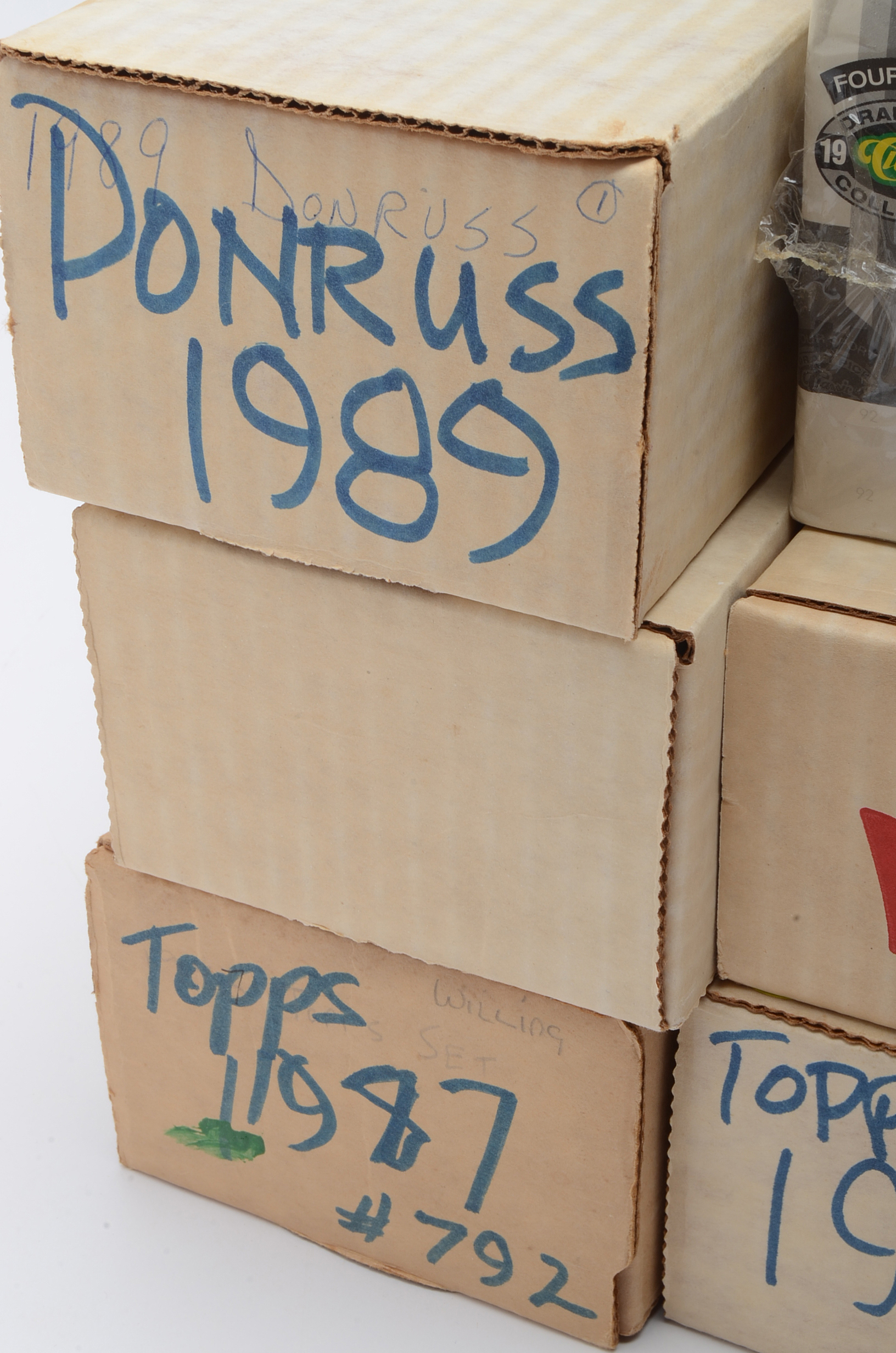 Five 1980s Baseball Card Sets Plus 1992 Sealed Classic "Four Sport" Box