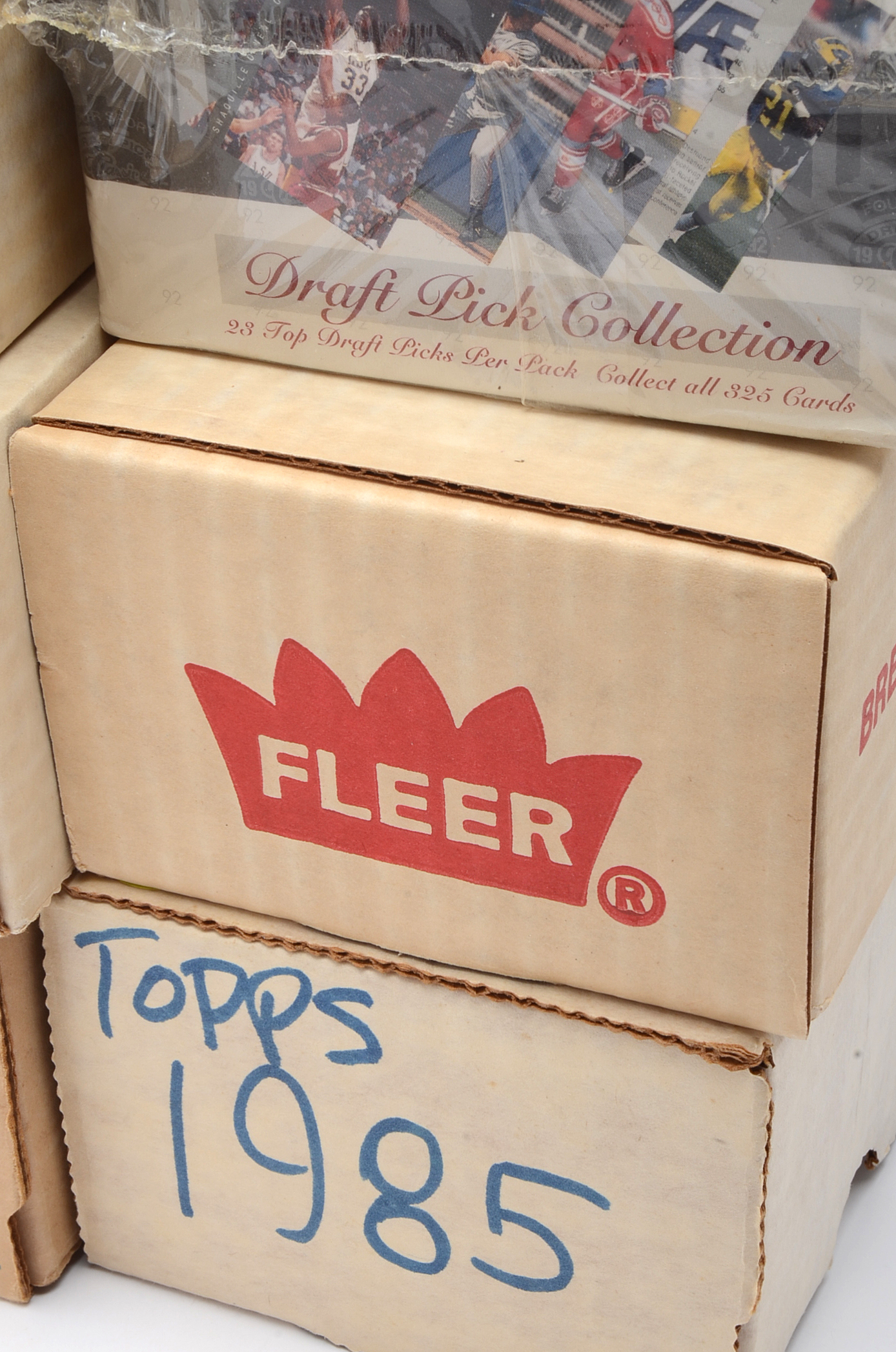 Five 1980s Baseball Card Sets Plus 1992 Sealed Classic "Four Sport" Box