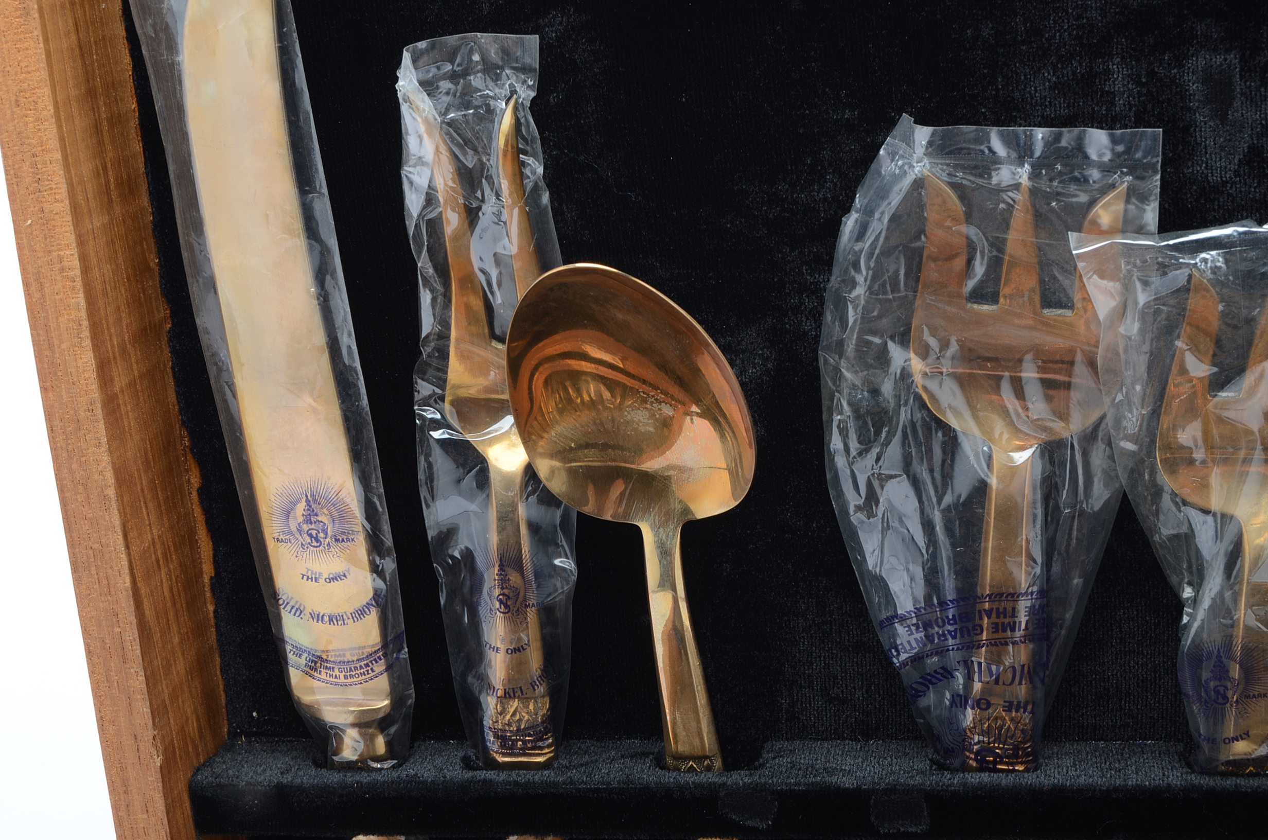 Bronze Tone Flatware Service for Twelve